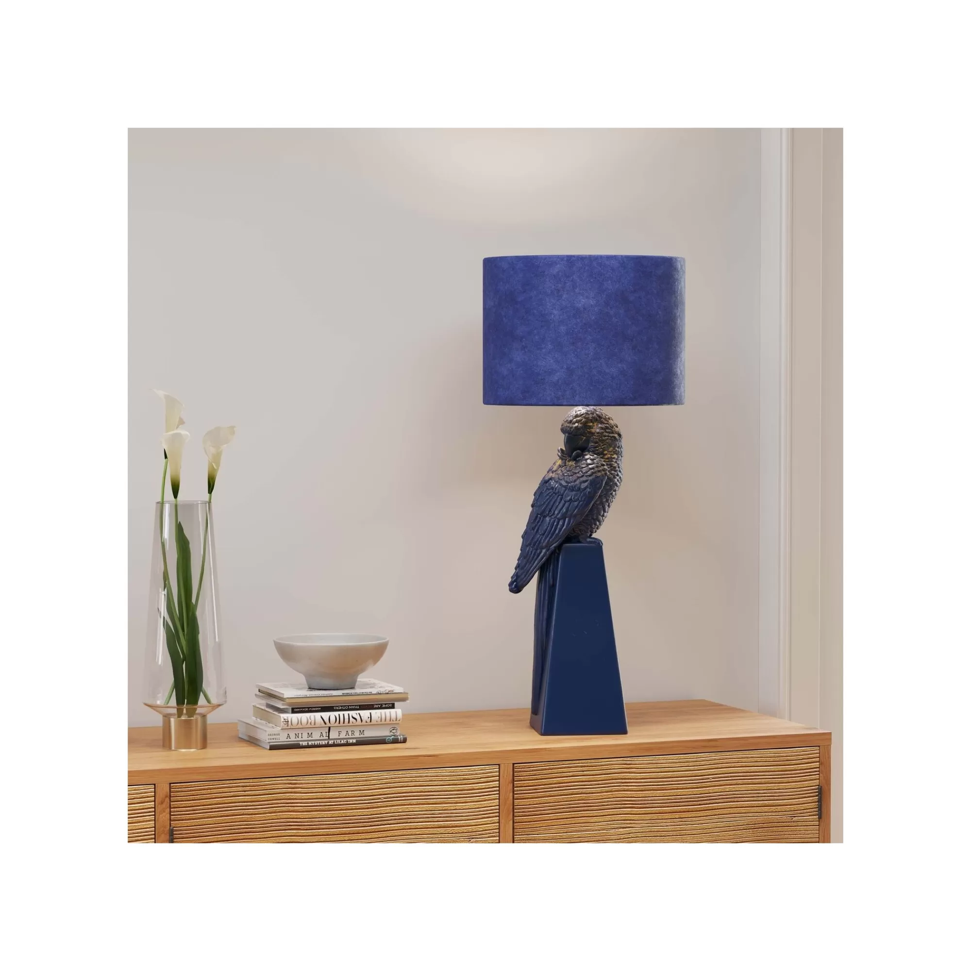 KARE Design Lampe Perroquet Bleu ^ Lampe De Table