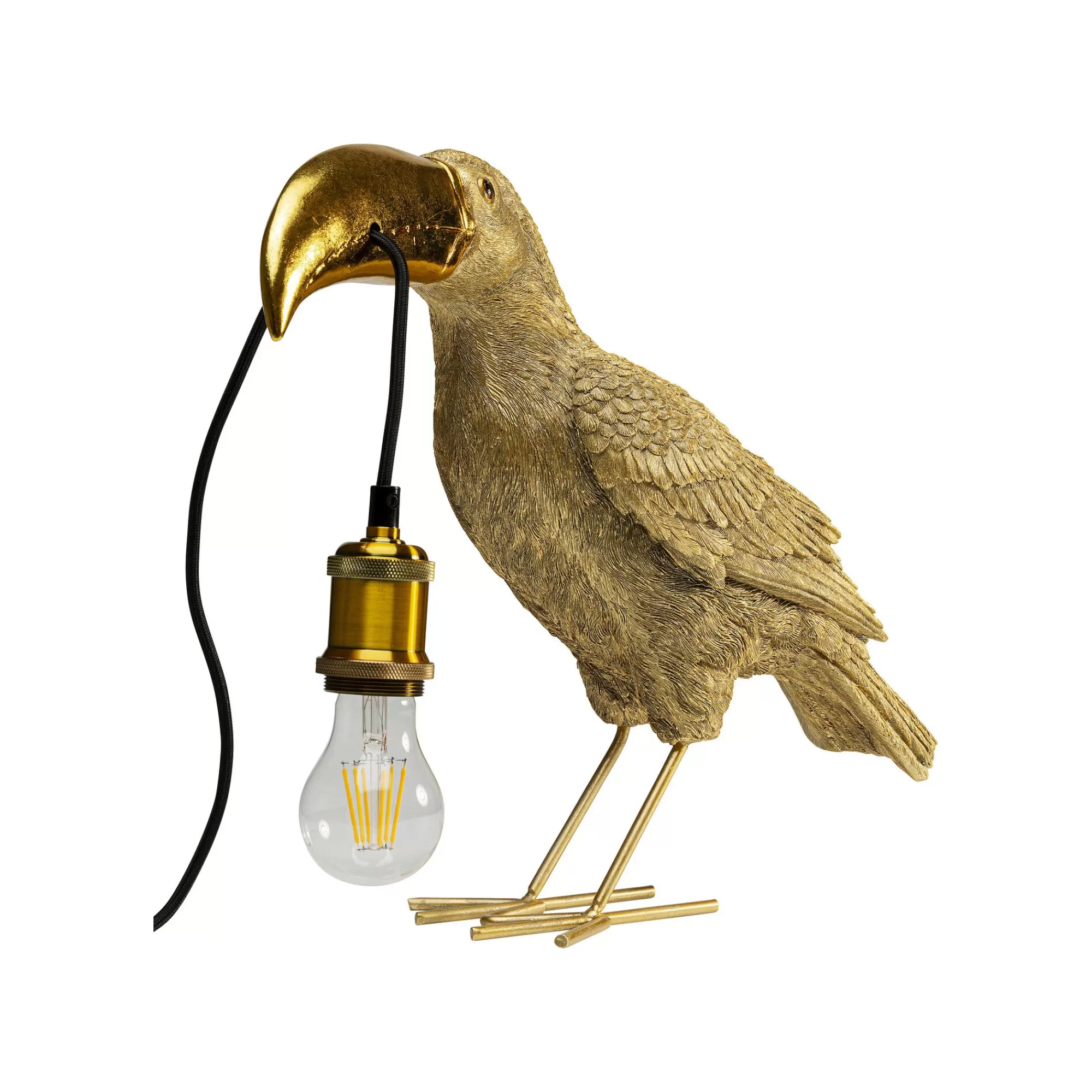 KARE Design Lampe Toucan Doré ^ Lampe De Table