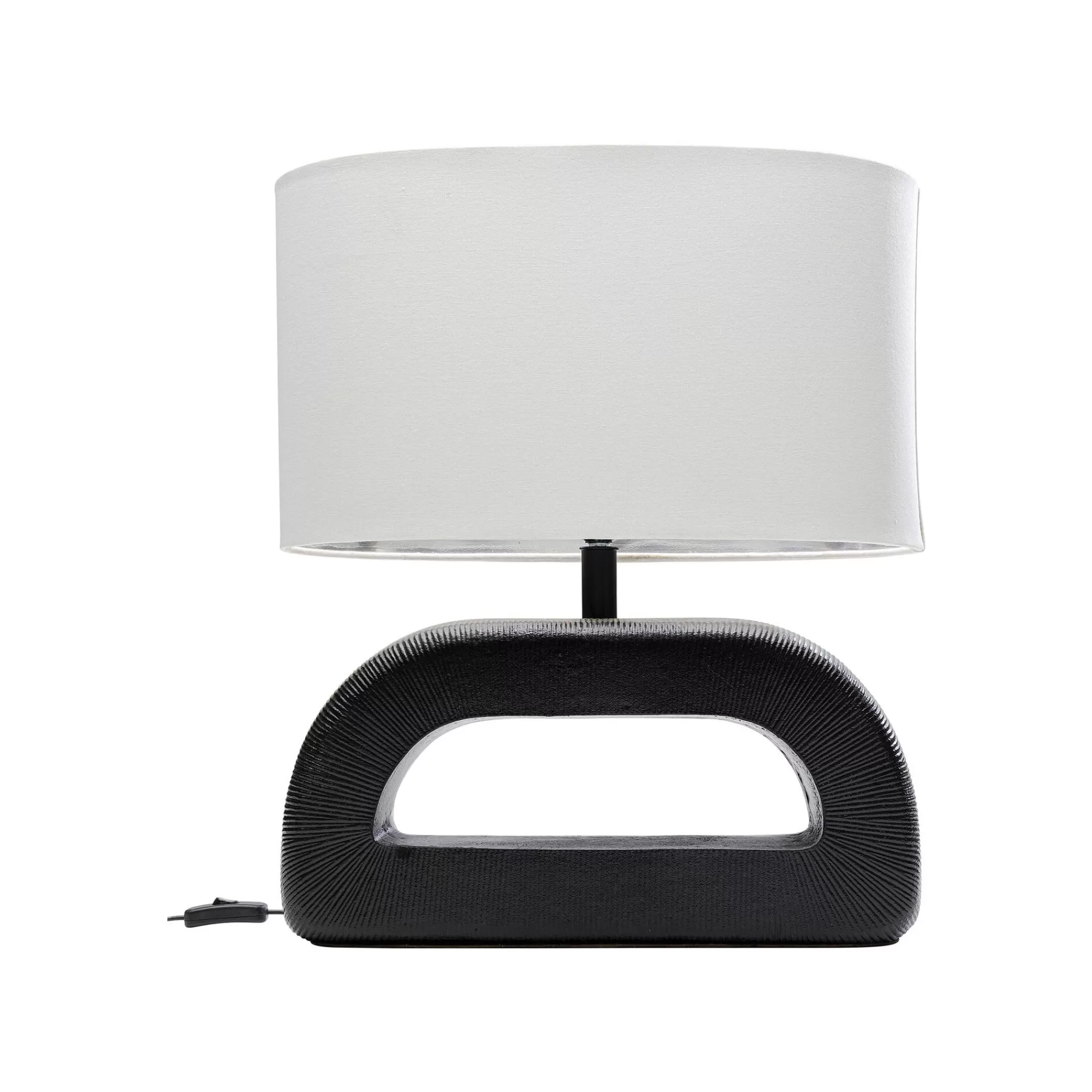 KARE Design Lampe Tube 52cm Noire Et Blanche ^ Lampe De Table