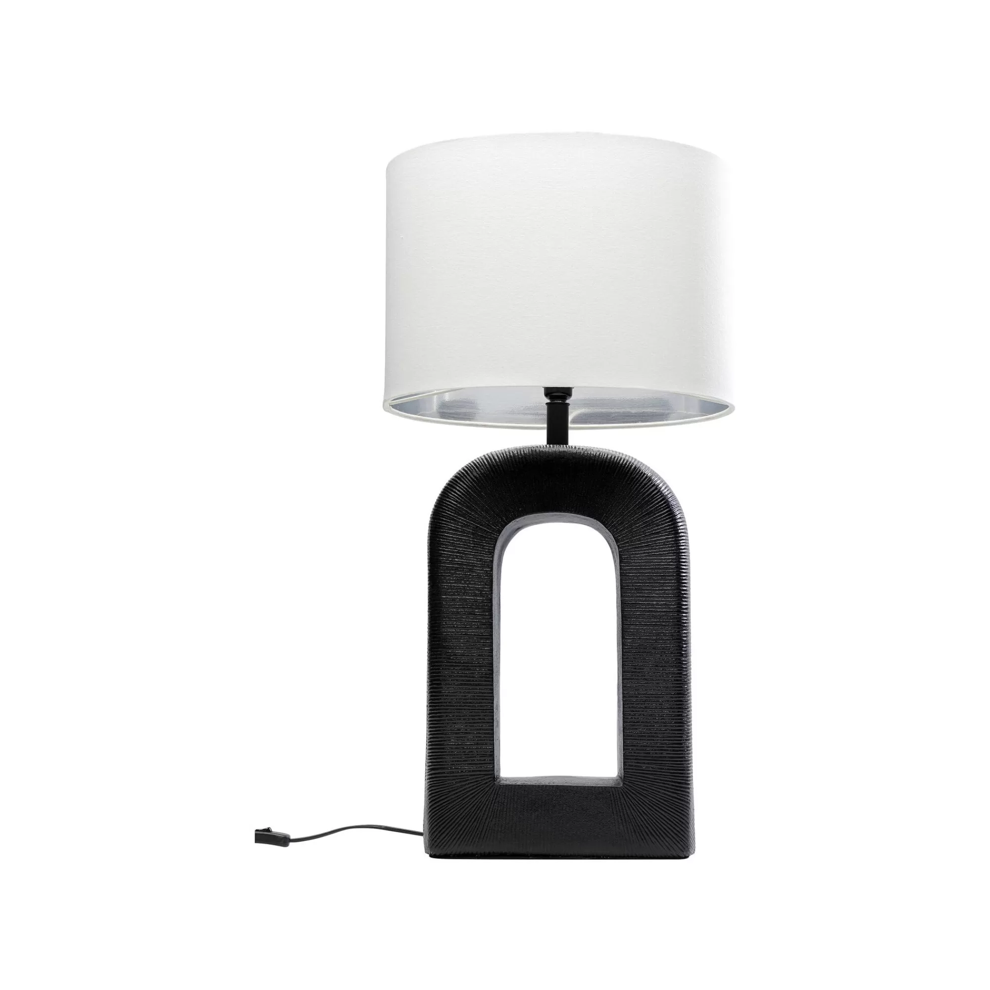 KARE Design Lampe Tube 79cm Noire Et Blanche ^ Lampe De Table