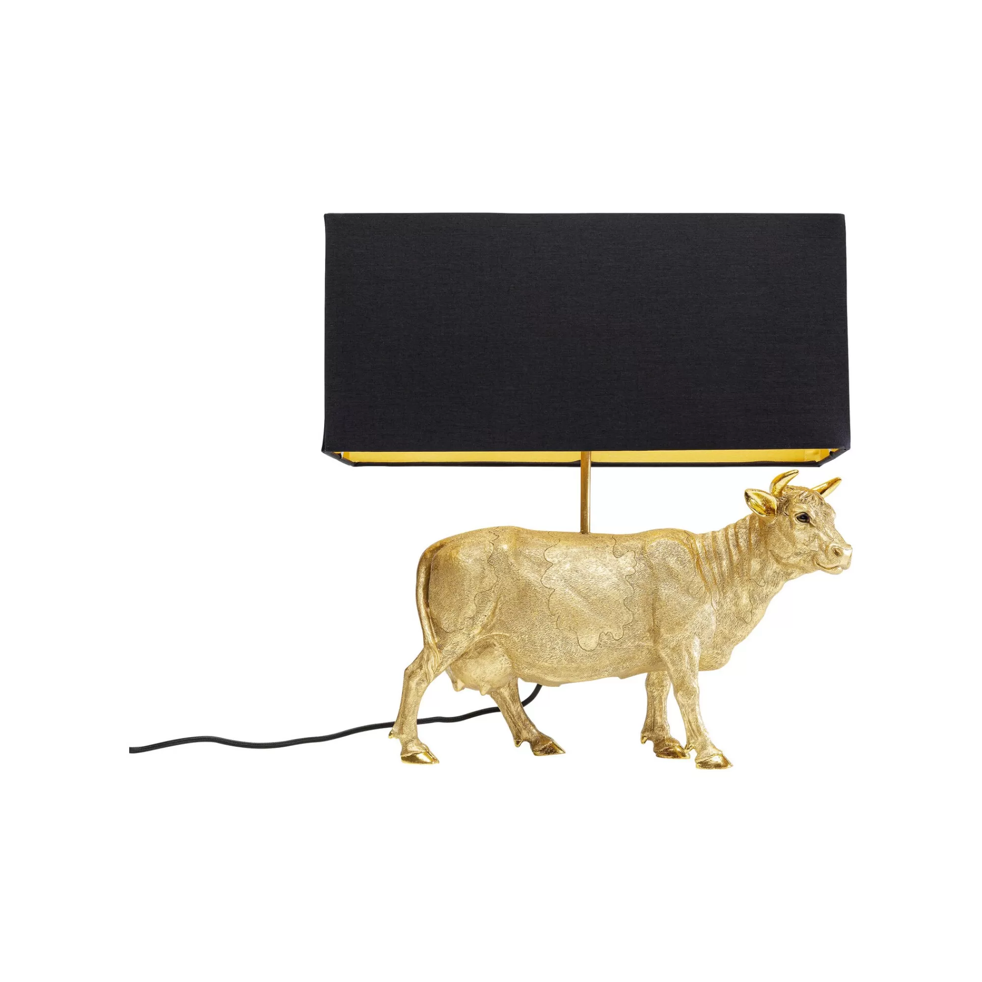 KARE Design Lampe Vache Dorée ^ Lampe De Table