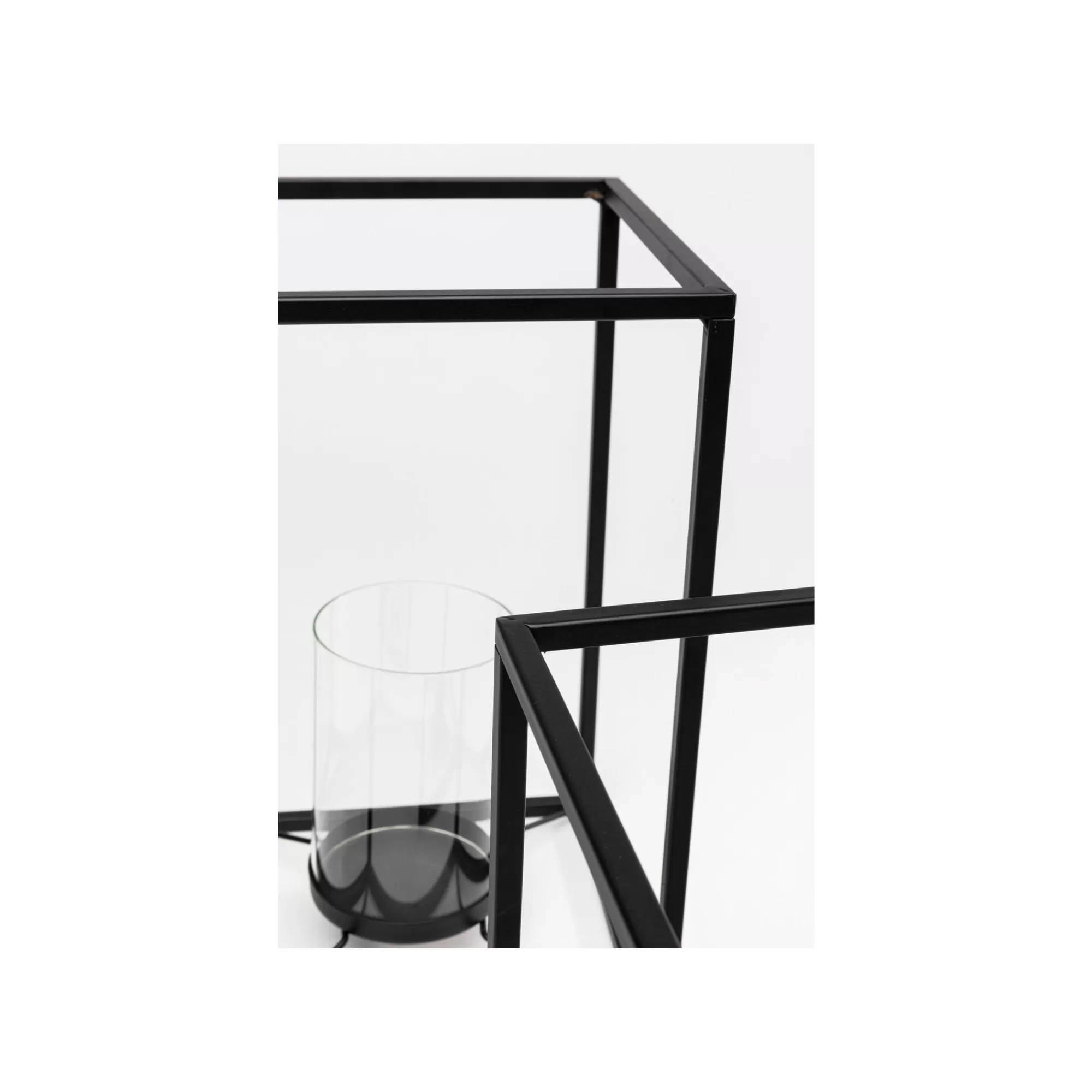 KARE Design Lanternes Lito Noires Set De 2 ^ Bougeoir & Lanterne