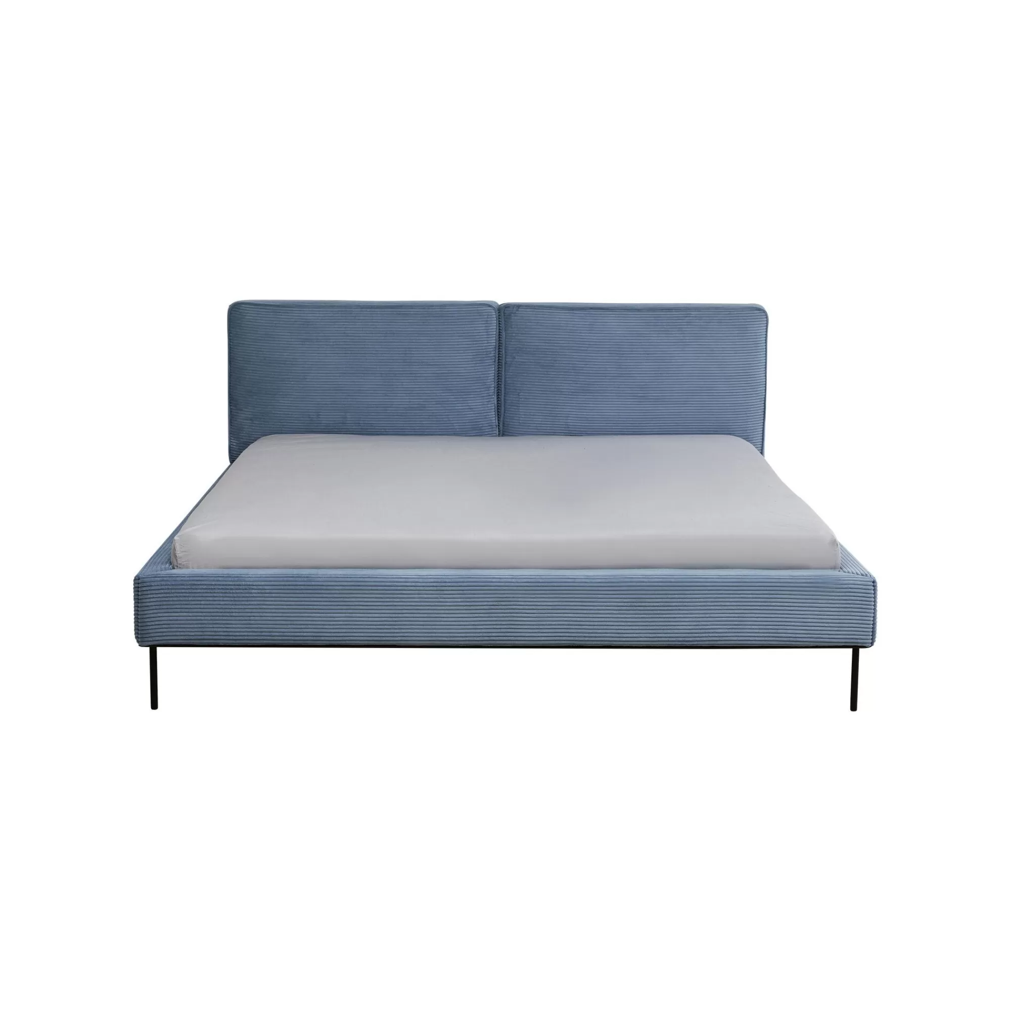 KARE Design Lit East Side Cord Côtelé Bleu ^ Lit