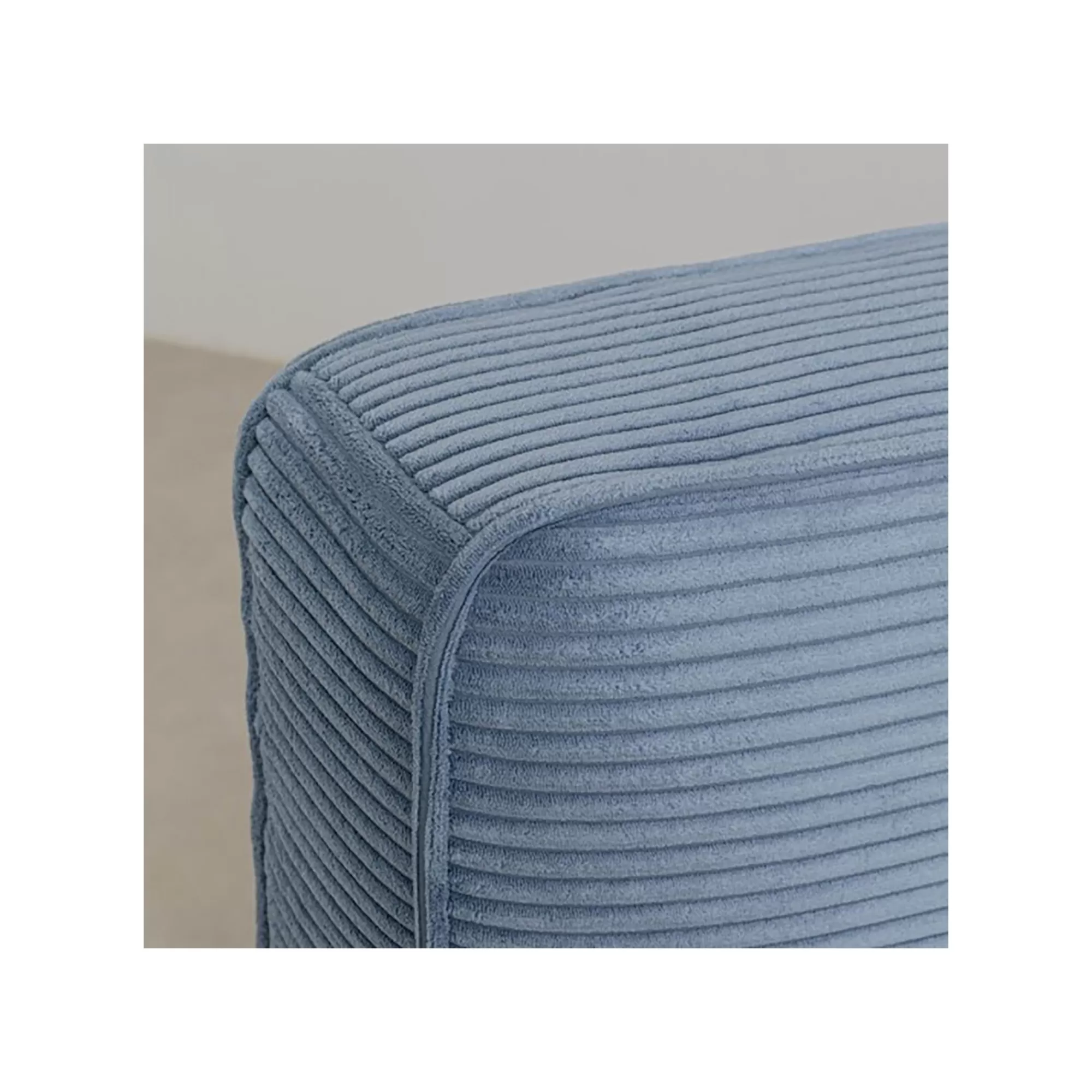 KARE Design Lit East Side Cord Côtelé Bleu ^ Lit