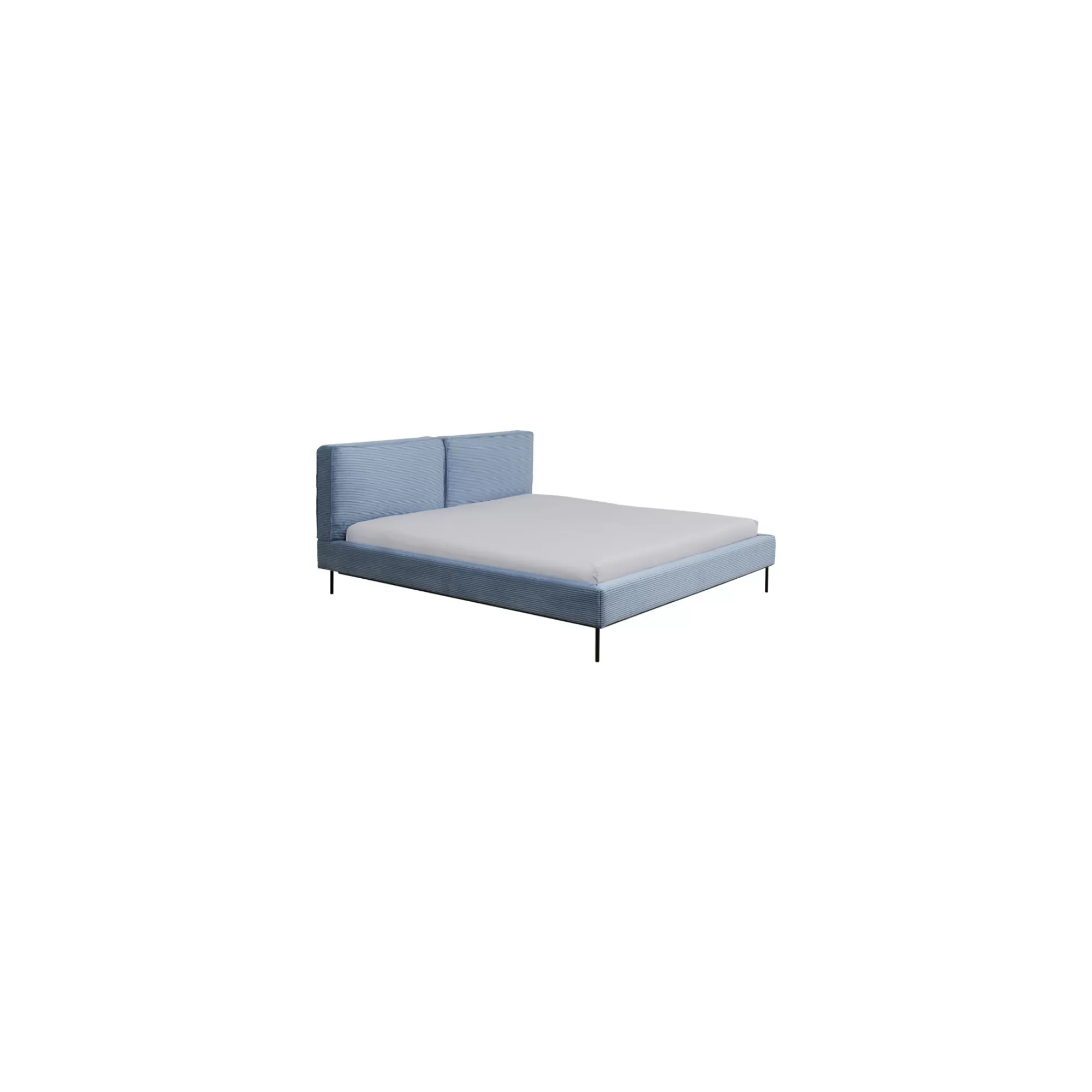 KARE Design Lit East Side Cord Côtelé Bleu ^ Lit