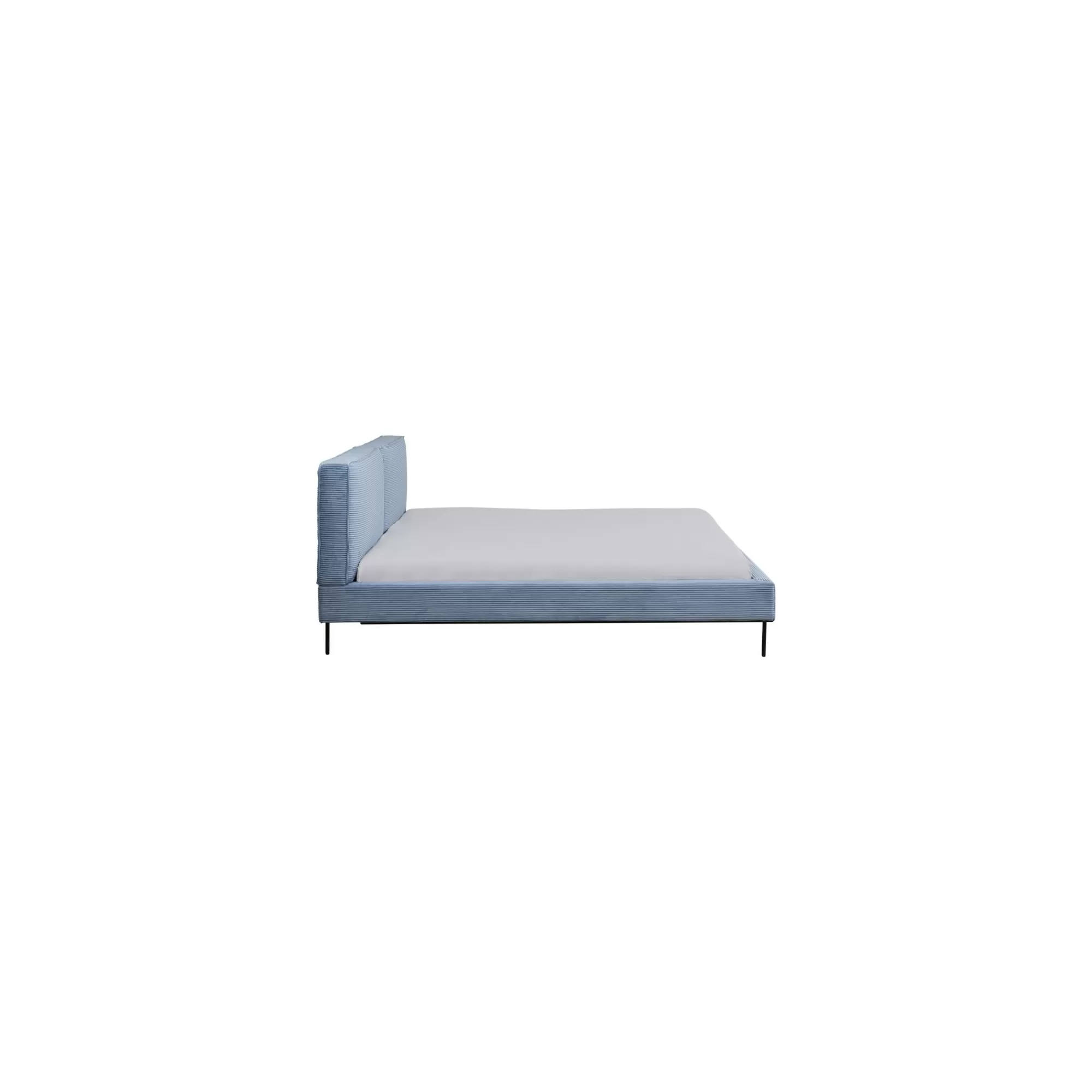 KARE Design Lit East Side Cord Côtelé Bleu ^ Lit