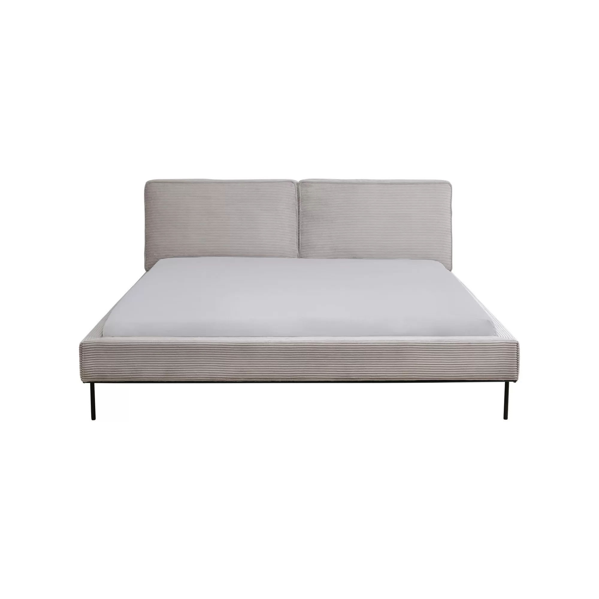 KARE Design Lit East Side Cord Côtelé Gris ^ Lit