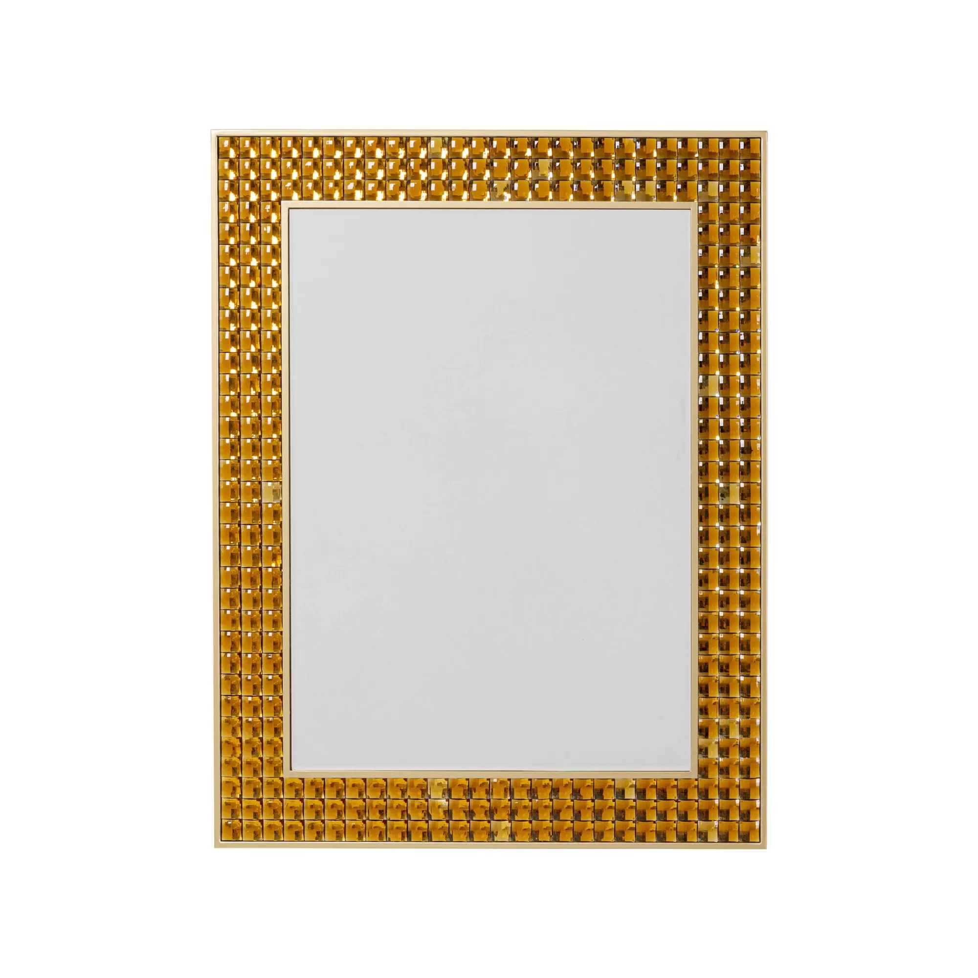 KARE Design Miroir Crystals 100x80cm Doré ^ Miroir
