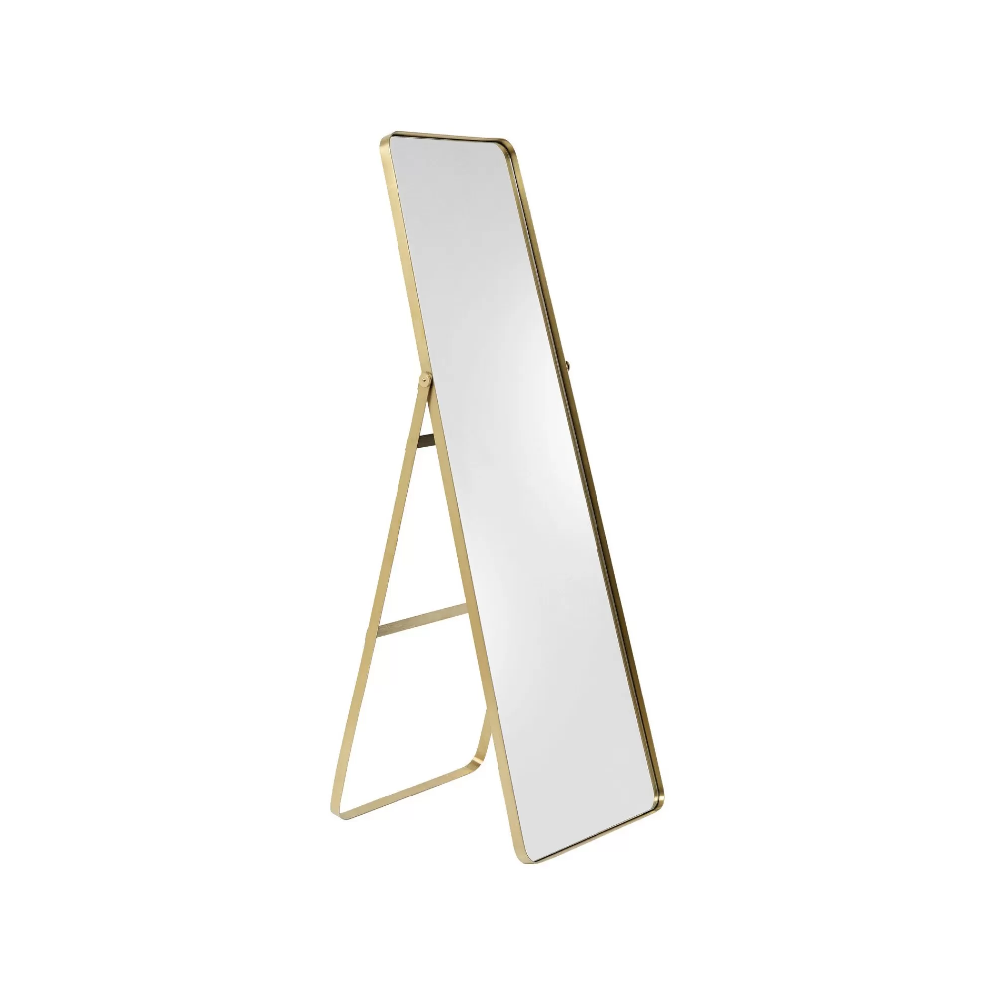 KARE Design Miroir Sur Pied Curve 160x55cm Laiton ^ Miroir
