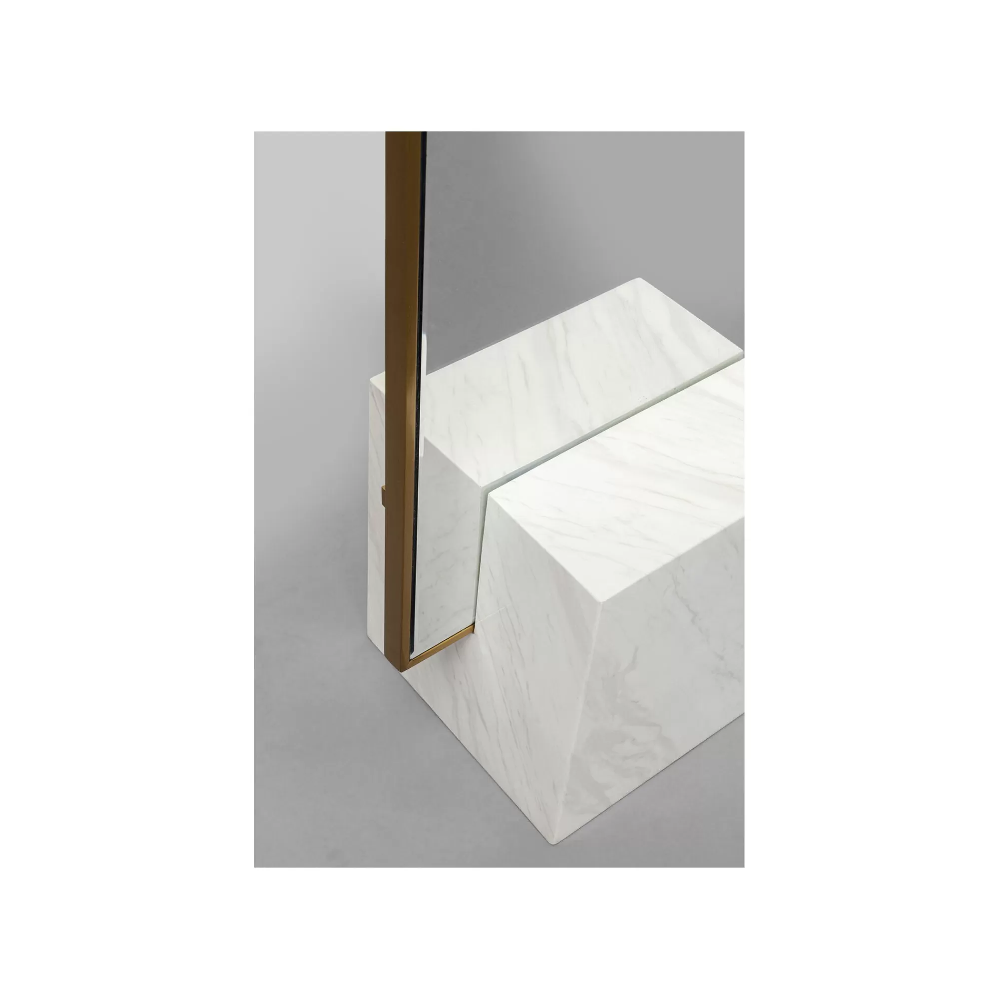 KARE Design Miroir Sur Pied Hulda 180x46cm Doré Et Blanc ^ Miroir