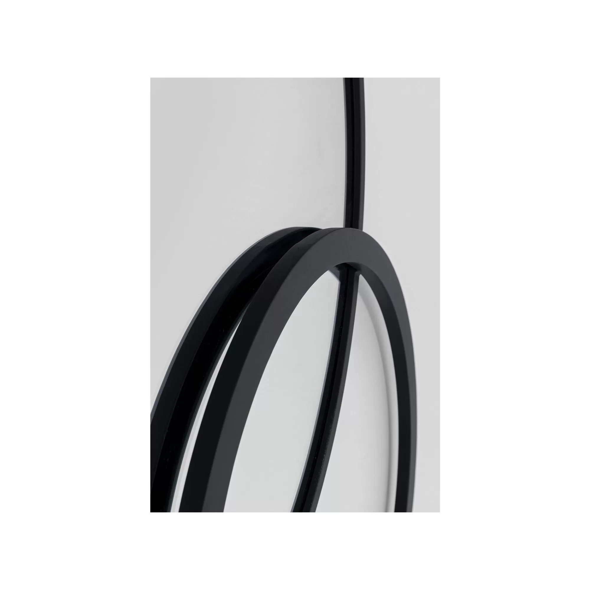 KARE Design Miroir Triple Cercle Noir 119x124cm ^ Miroir