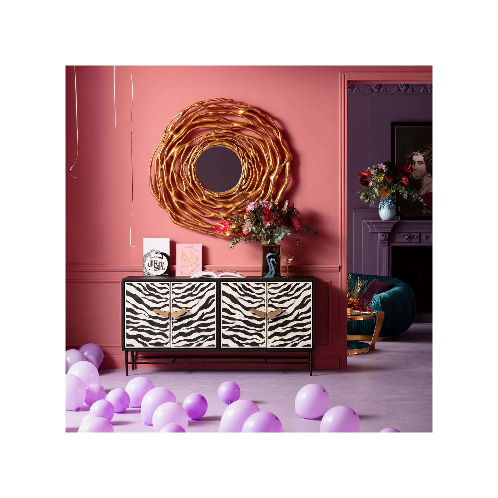KARE Design Miroir Twiggy 121cm Doré ^ Miroir