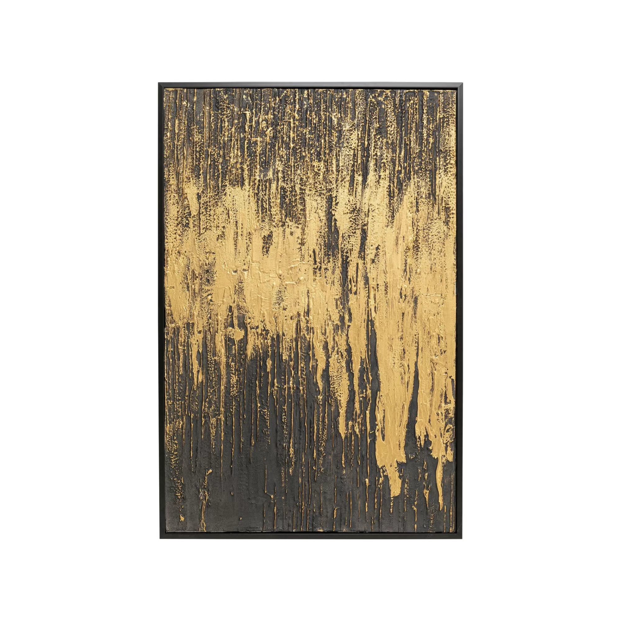 KARE Design Peinture Frame Abstract Noire 80x120cm ^ Tableau