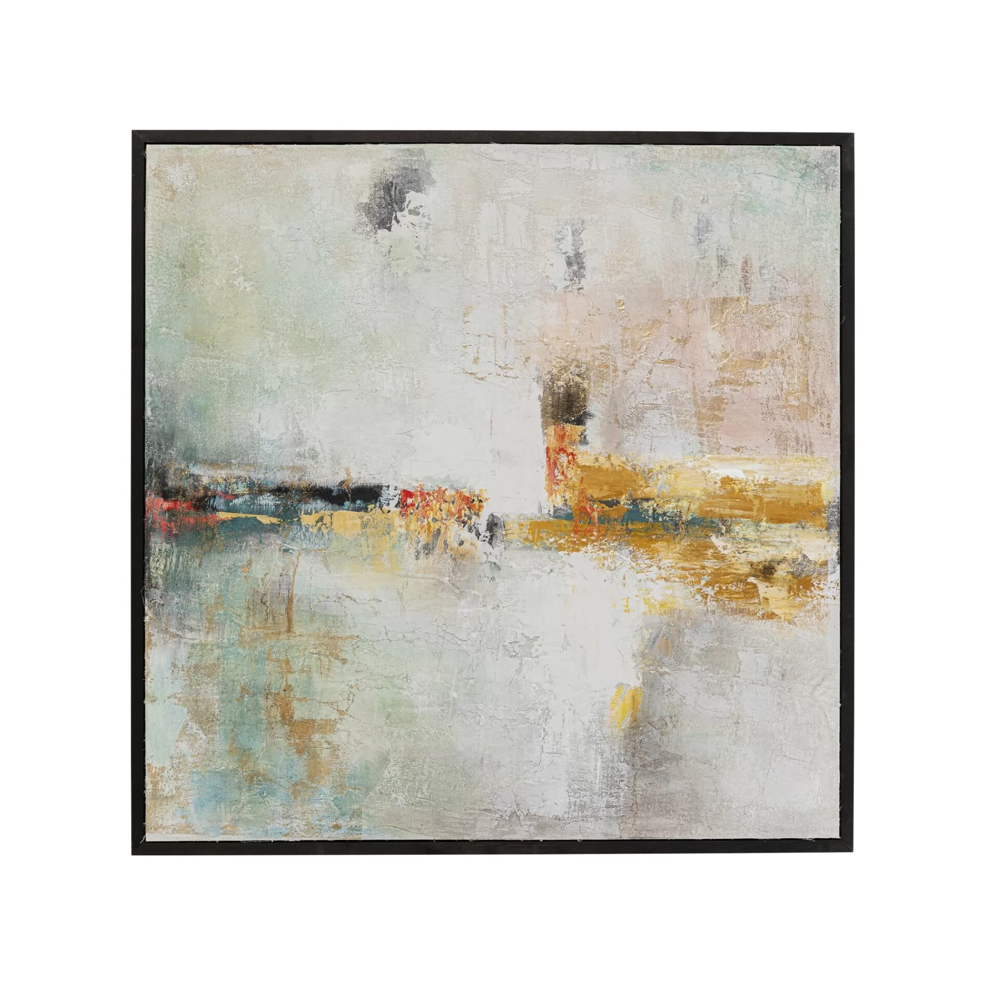 KARE Design Peinture Frame Dust Dorée 120x120cm ^ Tableau