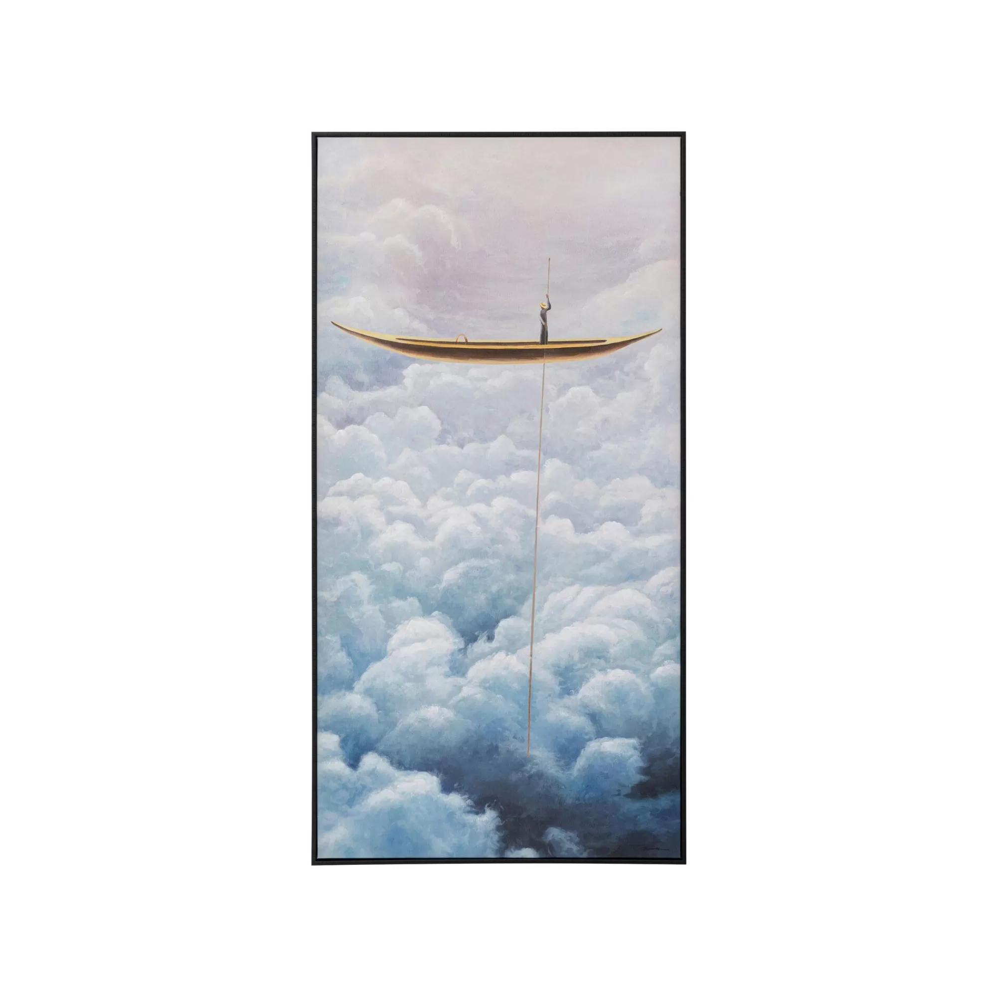 KARE Design Peinture Gondolier Nuages 60x120cm ^ Tableau