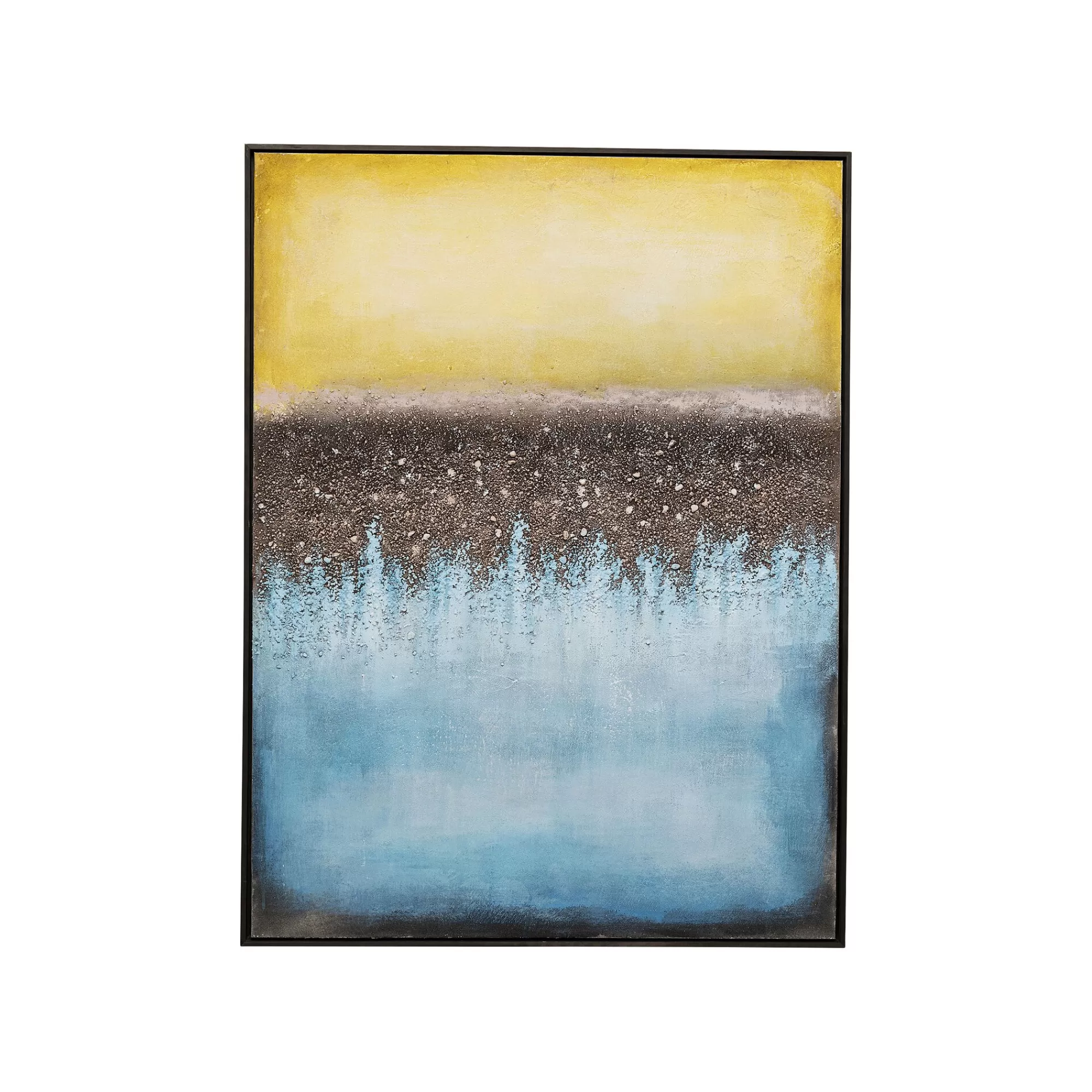 KARE Design Peinture Vista 90x120cm Bleue ^ Tableau