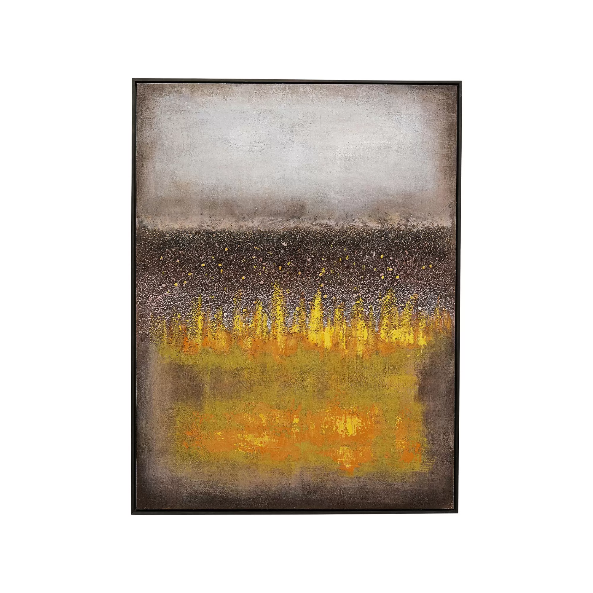 KARE Design Peinture Vista 90x120cm Jaune ^ Tableau