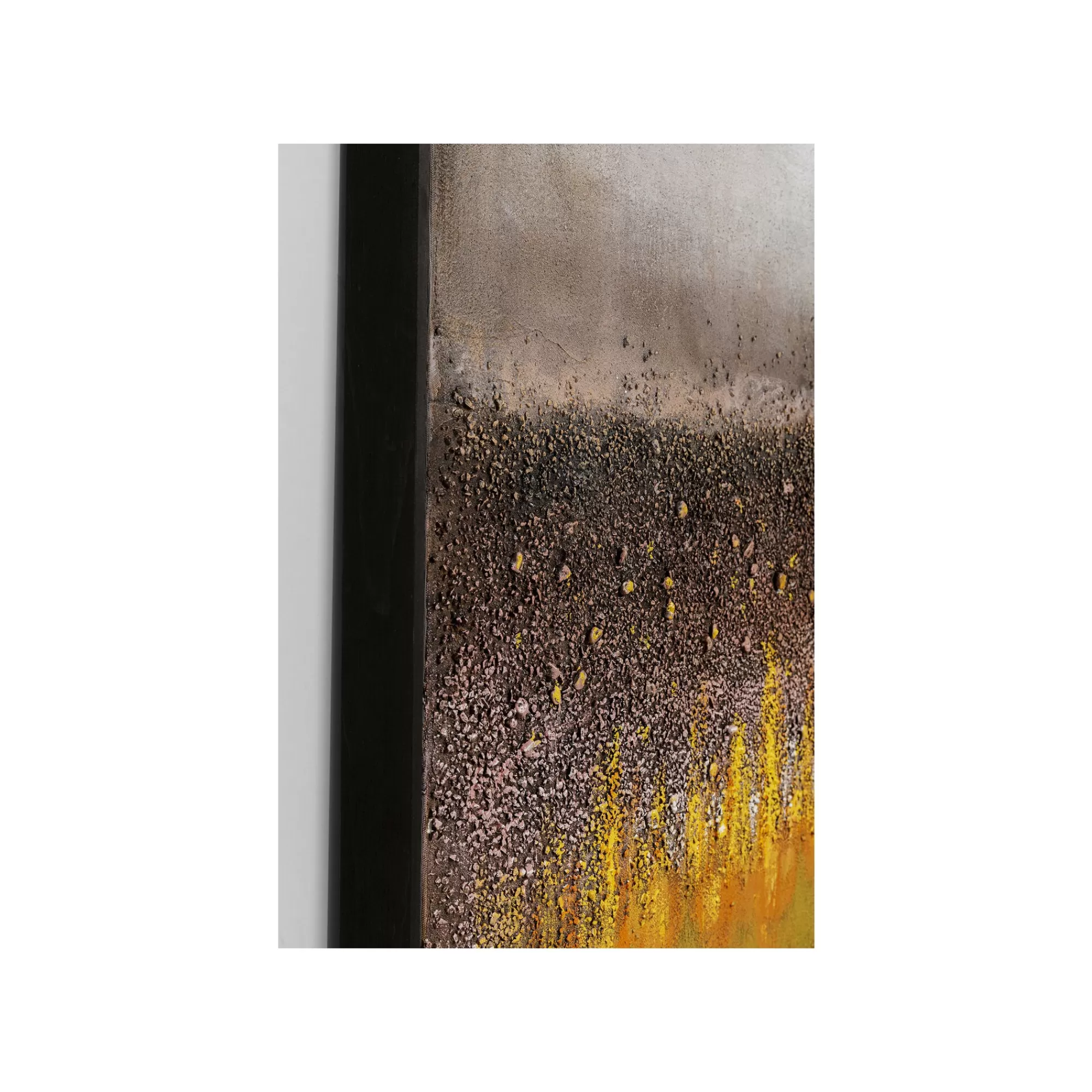 KARE Design Peinture Vista 90x120cm Jaune ^ Tableau