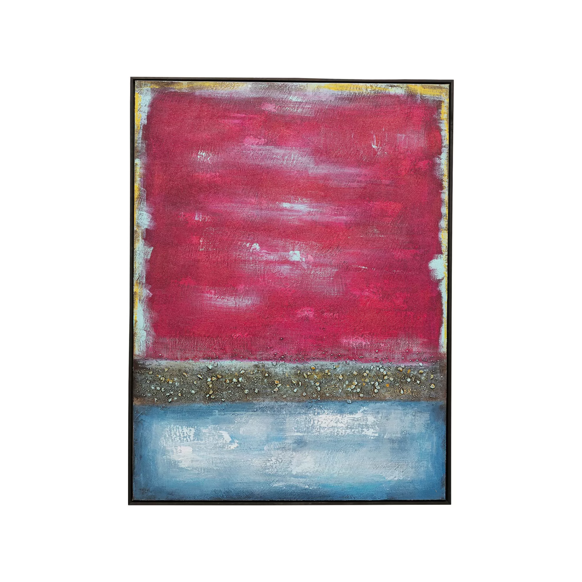 KARE Design Peinture Vista 90x120cm Rouge ^ Tableau