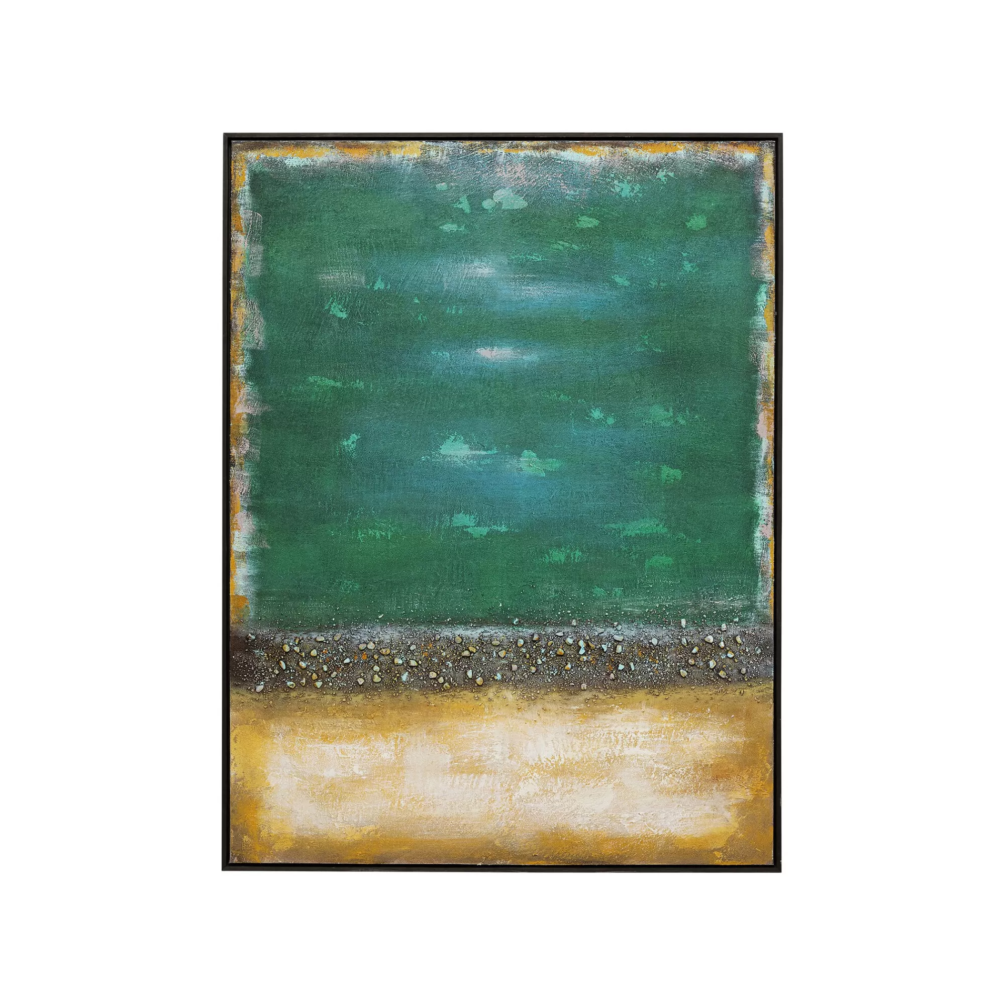 KARE Design Peinture Vista 90x120cm Verte ^ Tableau