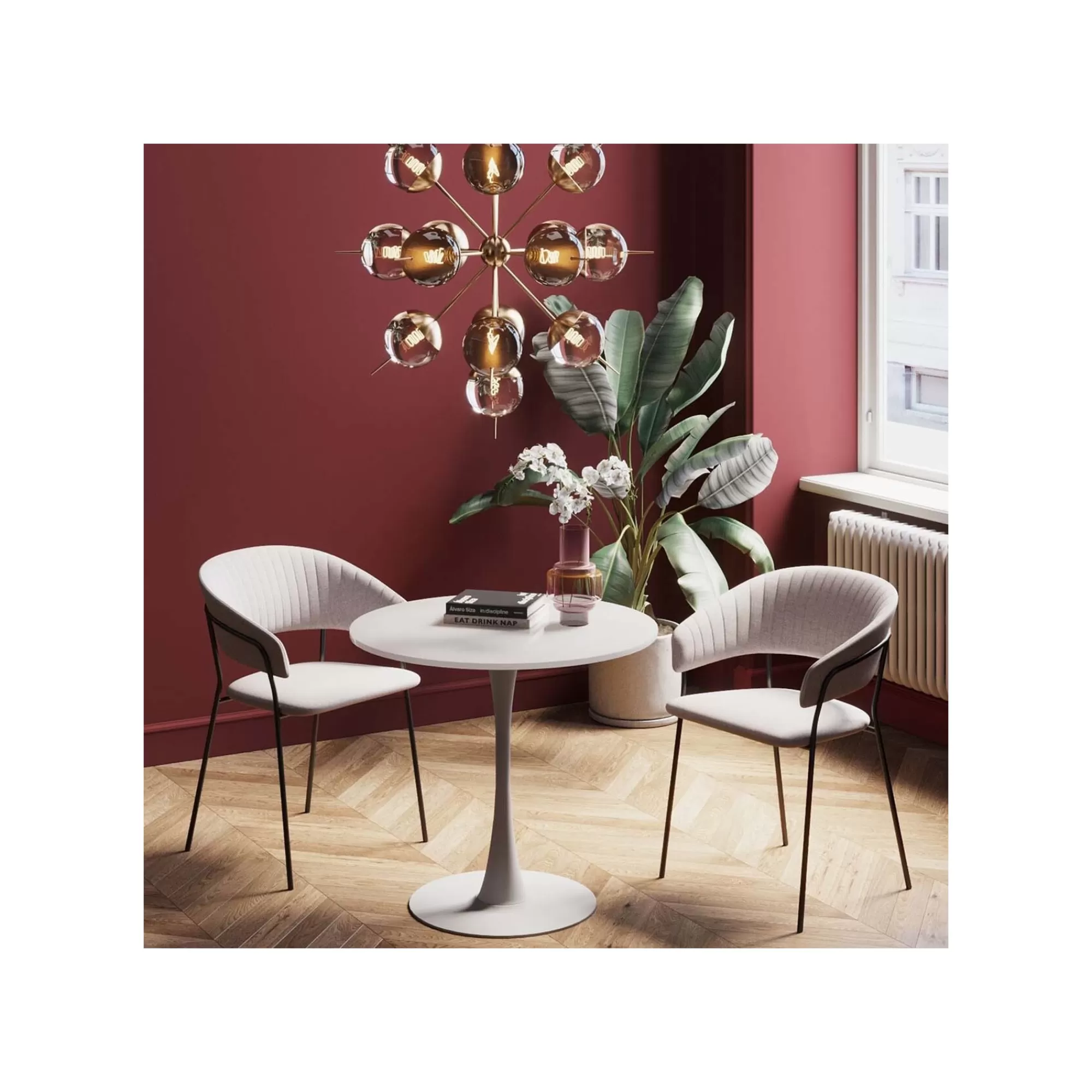 KARE Design Pied De Table Schickeria Blanc ^ Table