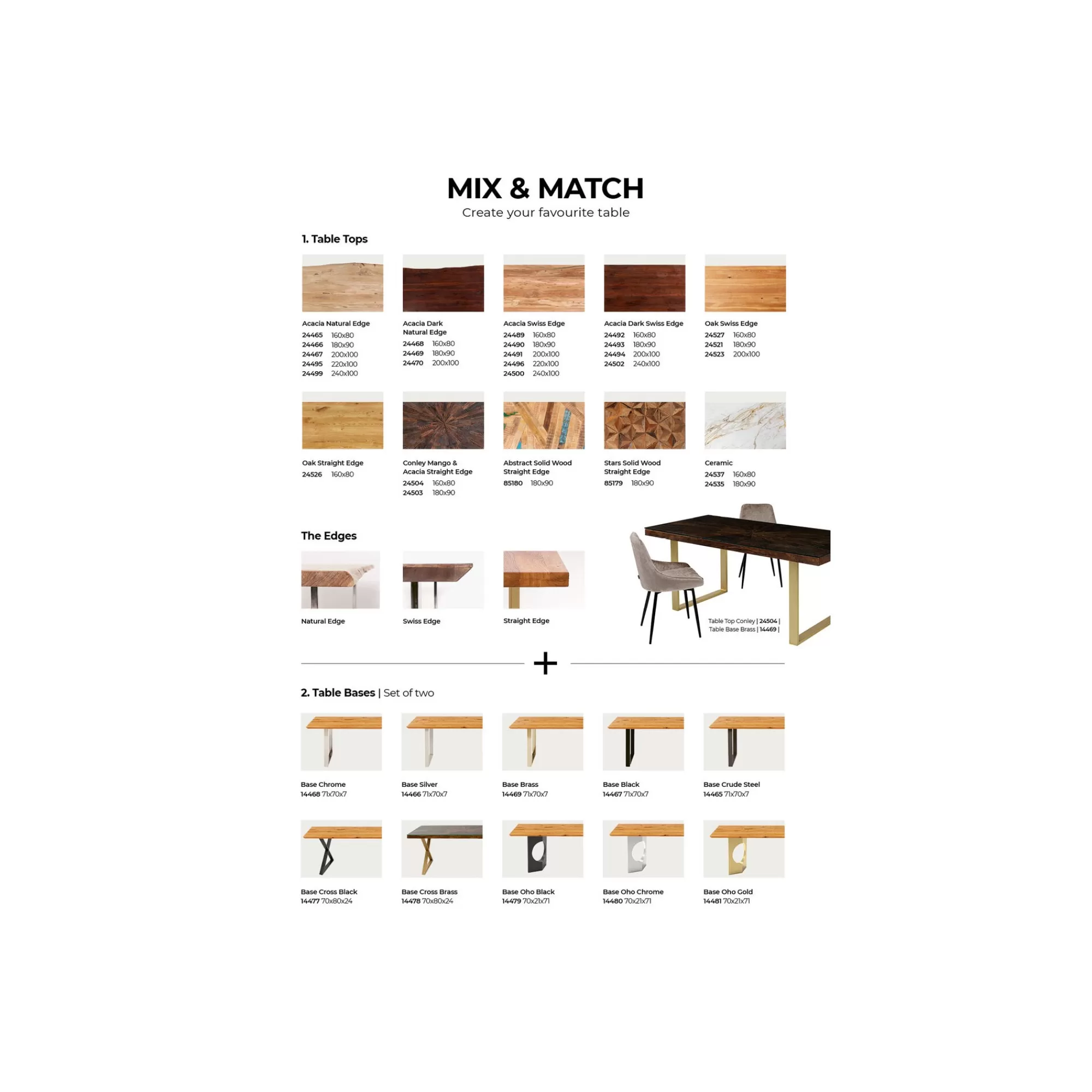 KARE Design Pieds De Table Tavola Laiton Set De 2 ^ Table