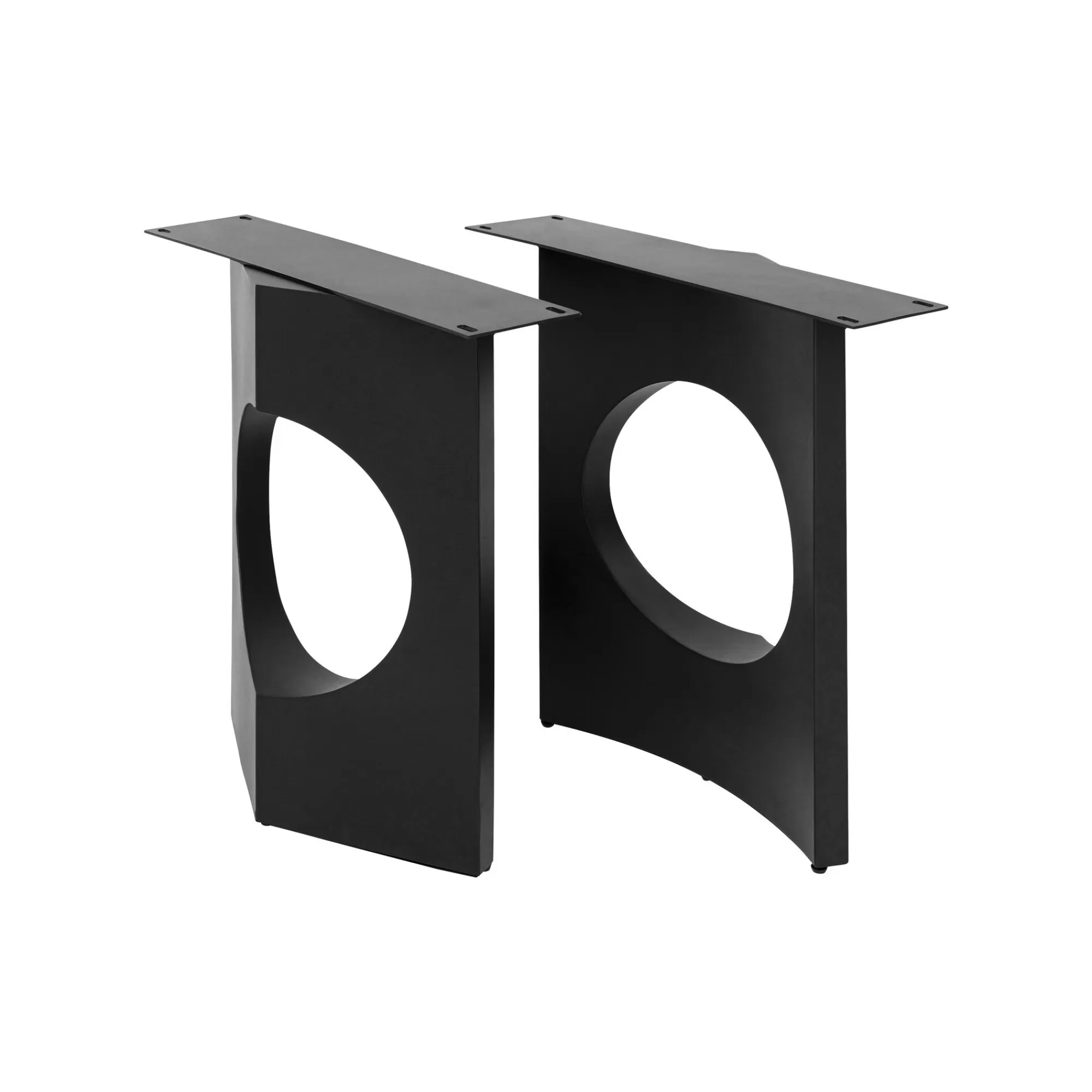 KARE Design Pieds De Table Tavola Oho Noirs Set De 2 ^ Table