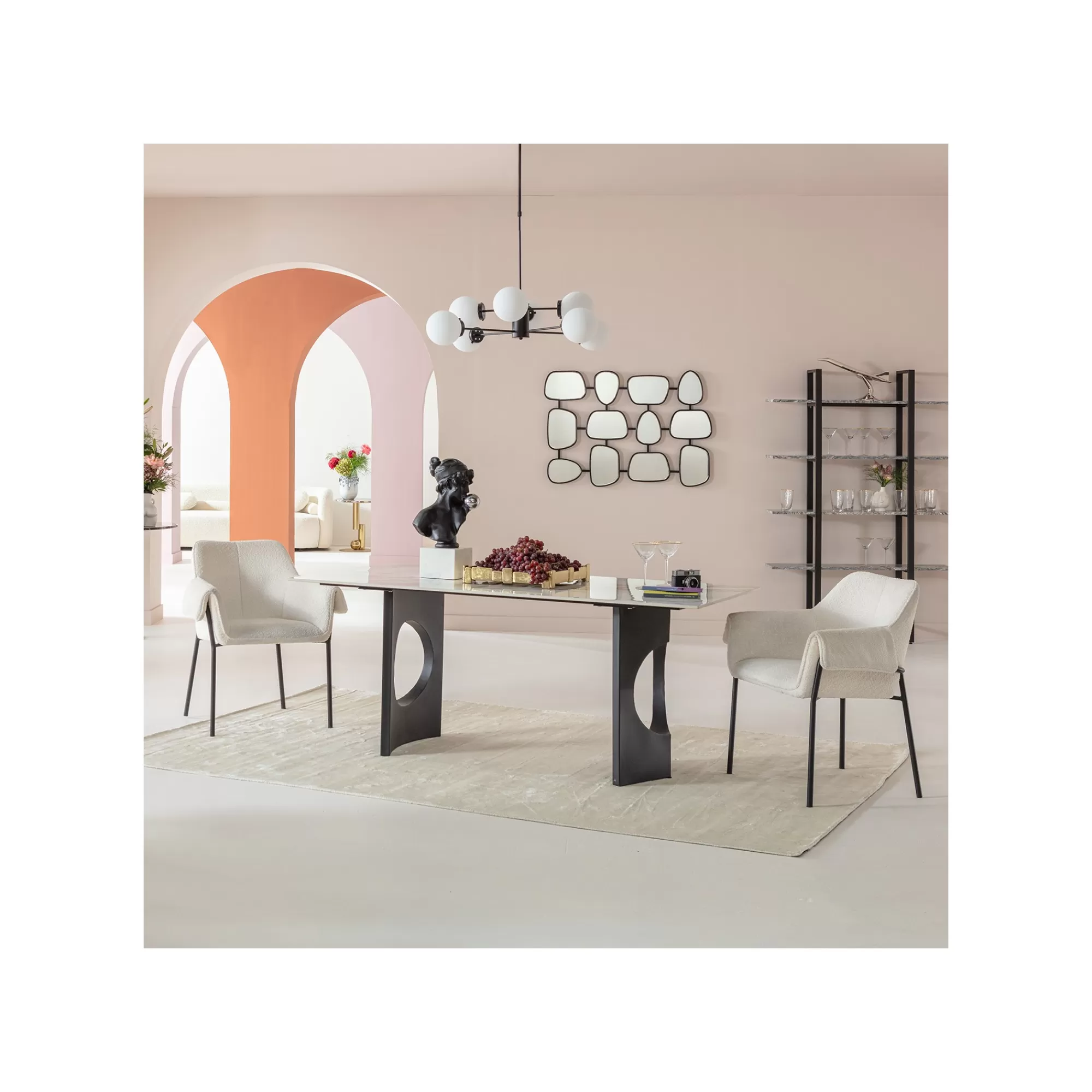 KARE Design Pieds De Table Tavola Oho Noirs Set De 2 ^ Table