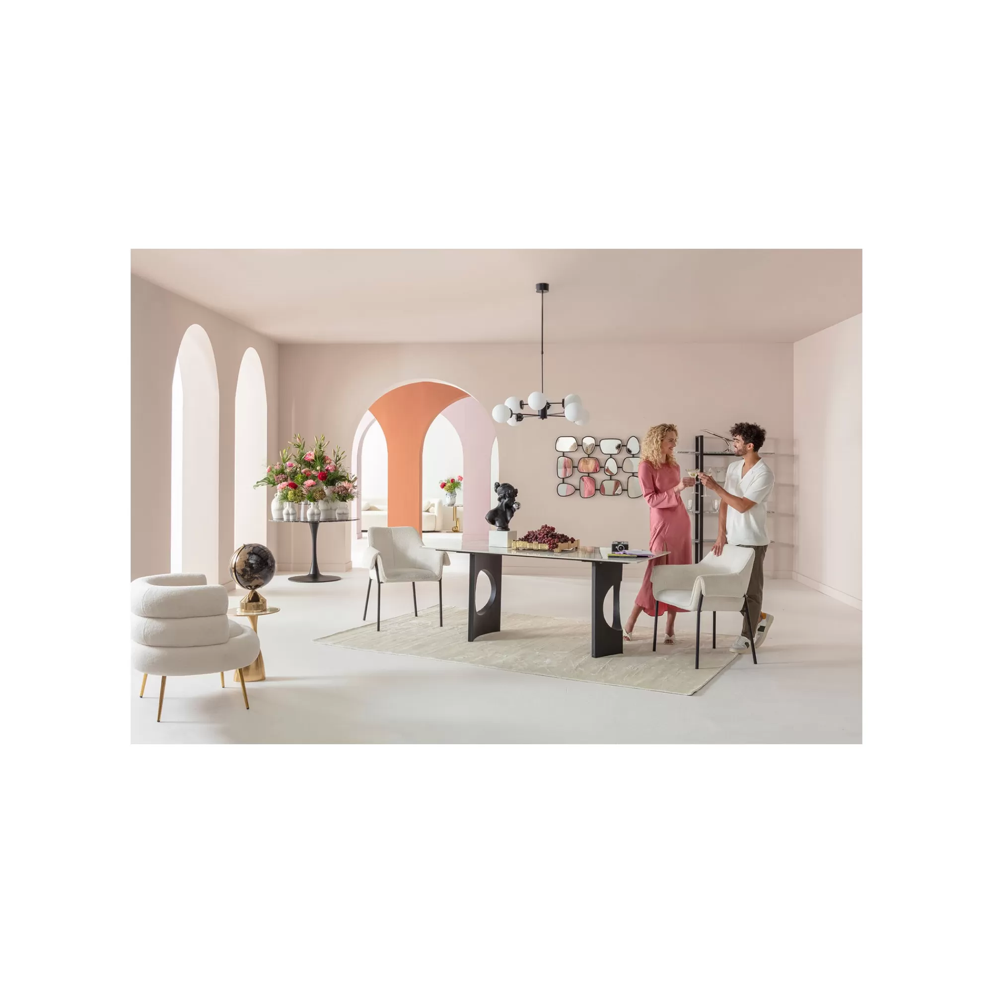 KARE Design Pieds De Table Tavola Oho Noirs Set De 2 ^ Table