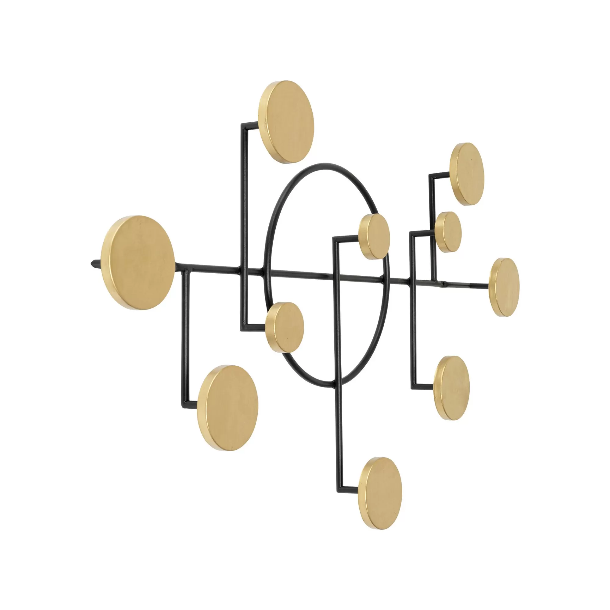 KARE Design Portemanteau Mural Art Circles 79cm Doré ^ Portemanteau