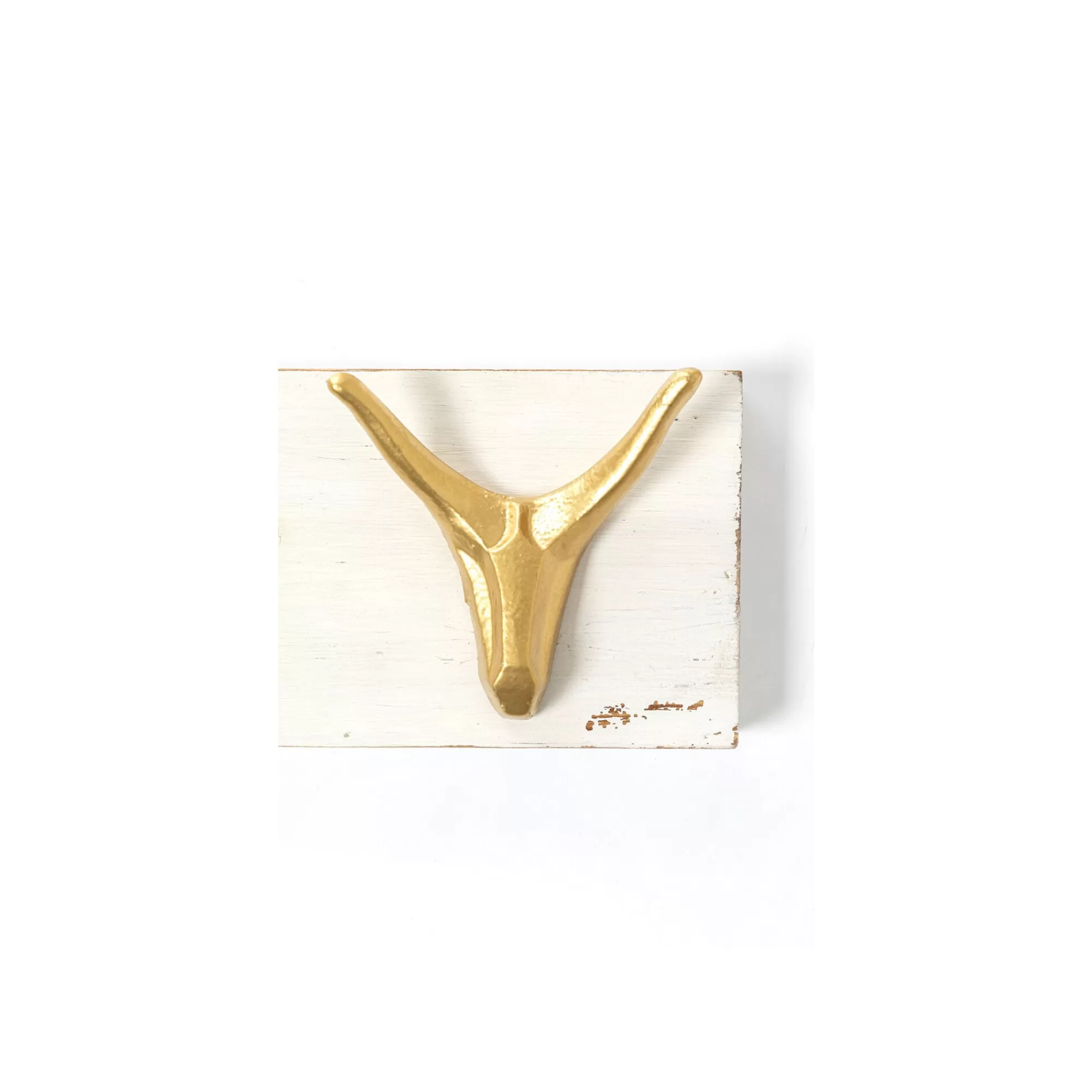KARE Design Portemanteau Mural Cerfs Blanc Et Doré 75cm ^ Portemanteau