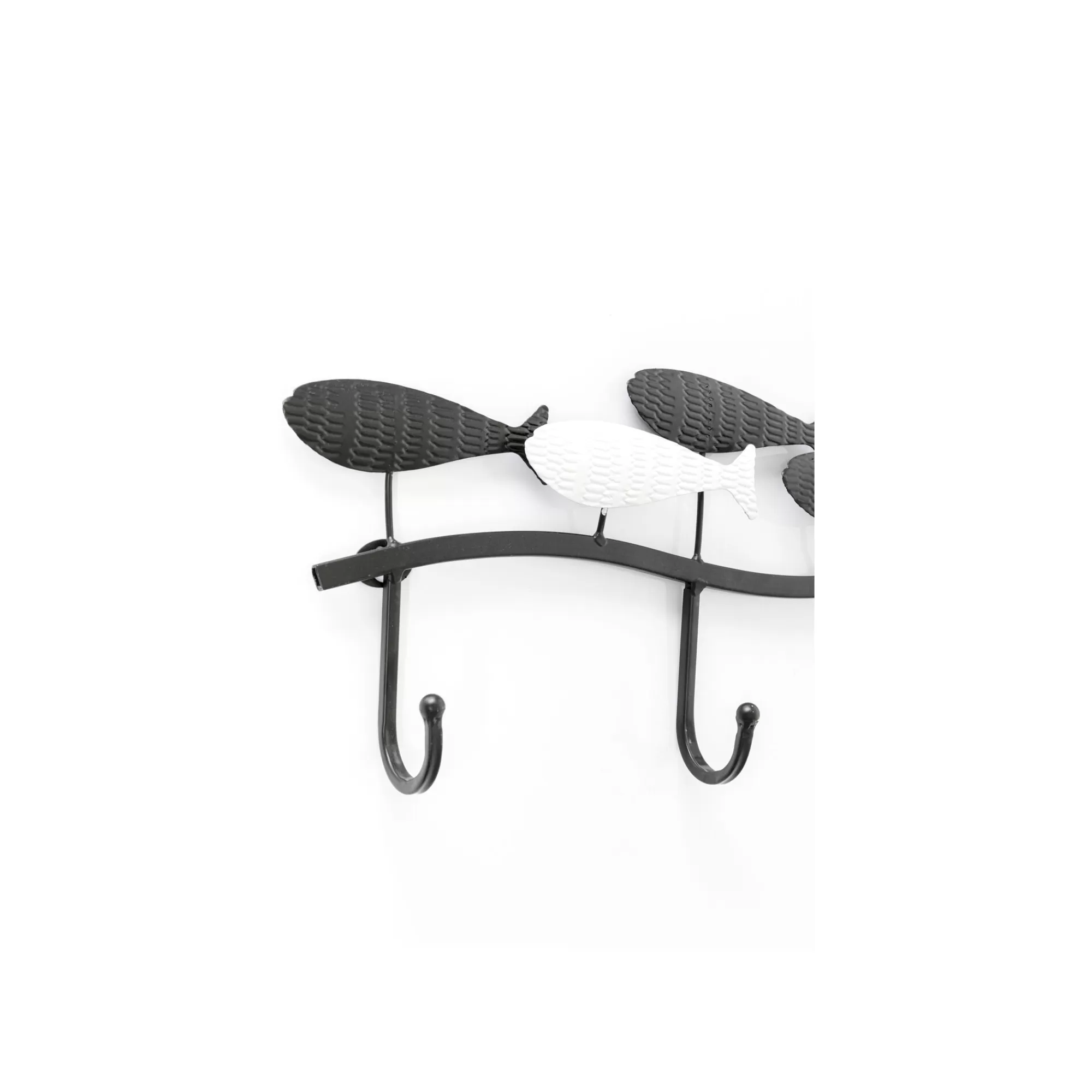 KARE Design Portemanteau Mural Poissons Noirs Et Blancs 62cm ^ Portemanteau