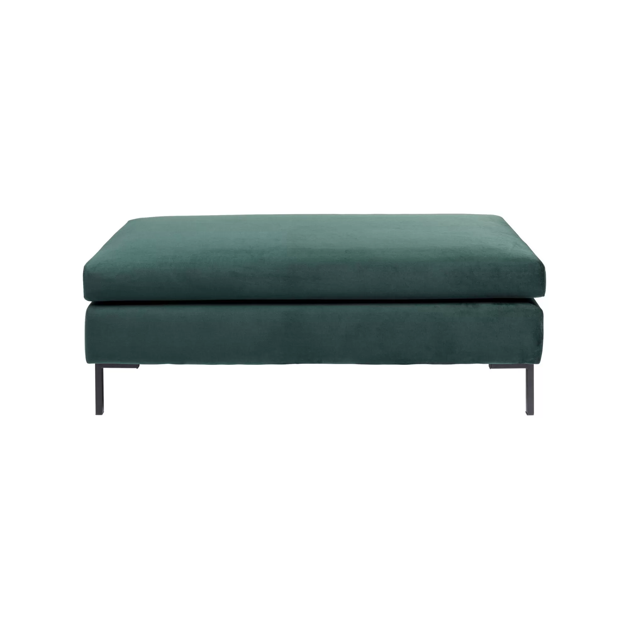 KARE Design Pouf Gianna Velours Vert ^ Tabouret & Pouf