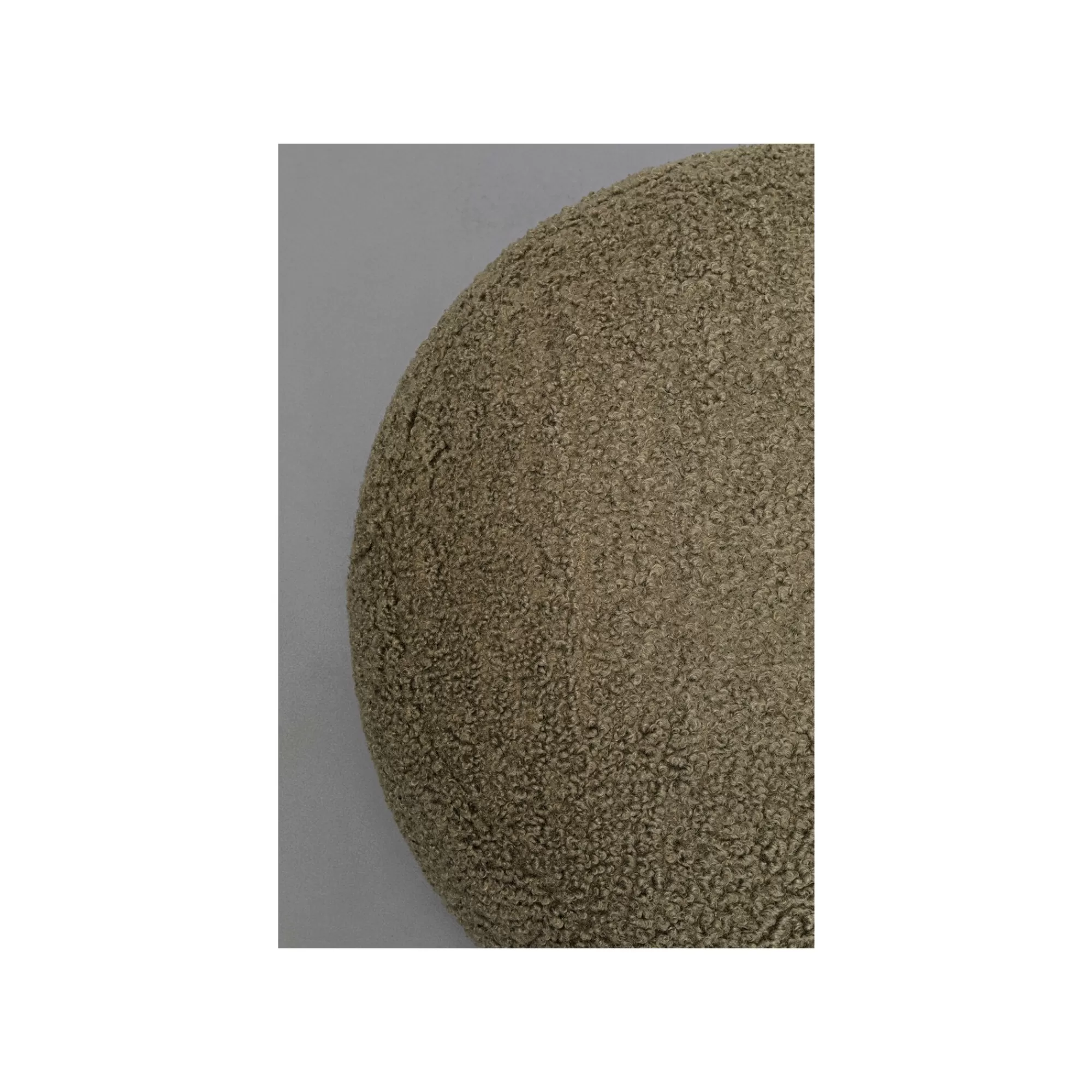 KARE Design Pouf Pebble Boucle 81cm Vert ^ Tabouret & Pouf