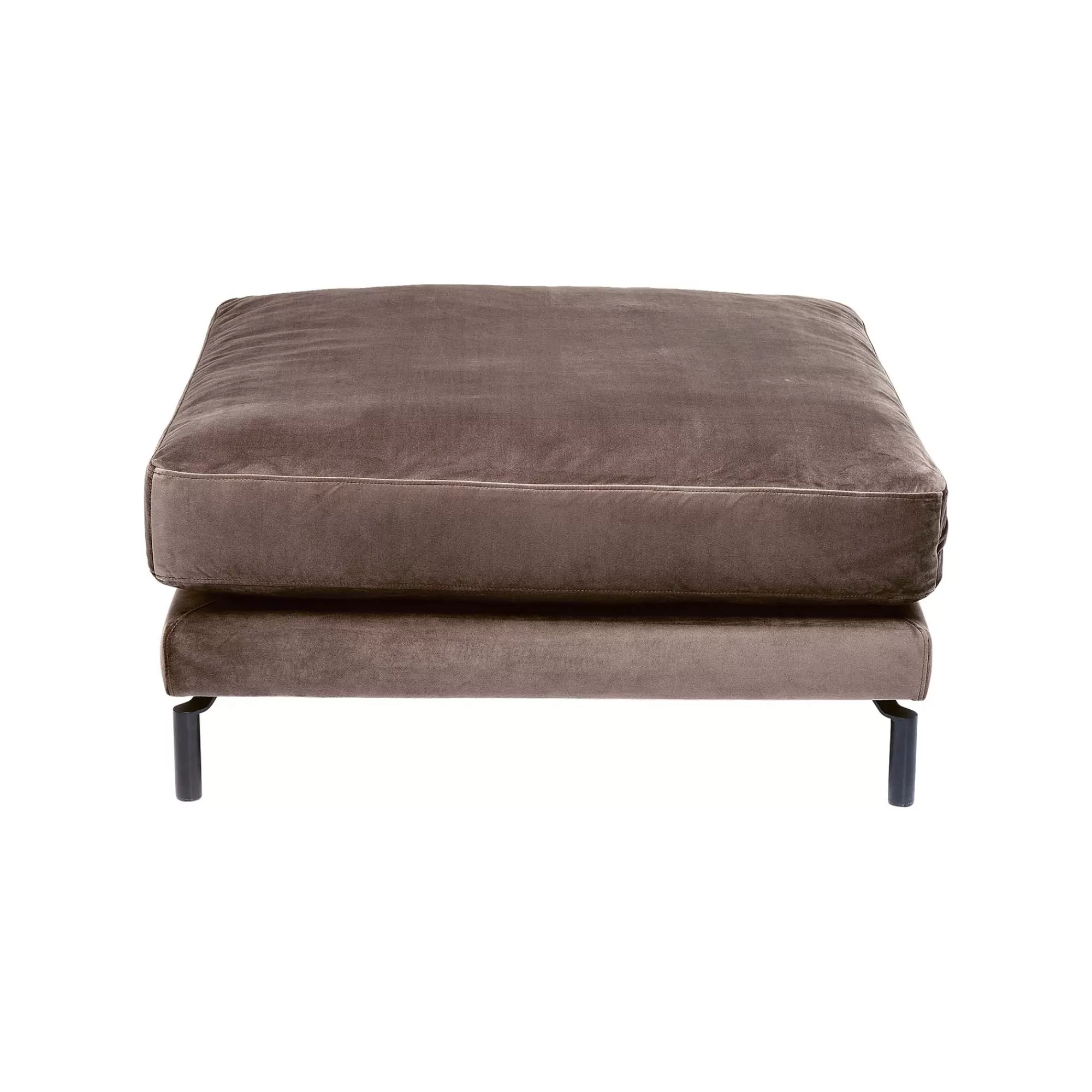 KARE Design Repose-pieds Lullaby Velours Taupe ^ Tabouret & Pouf