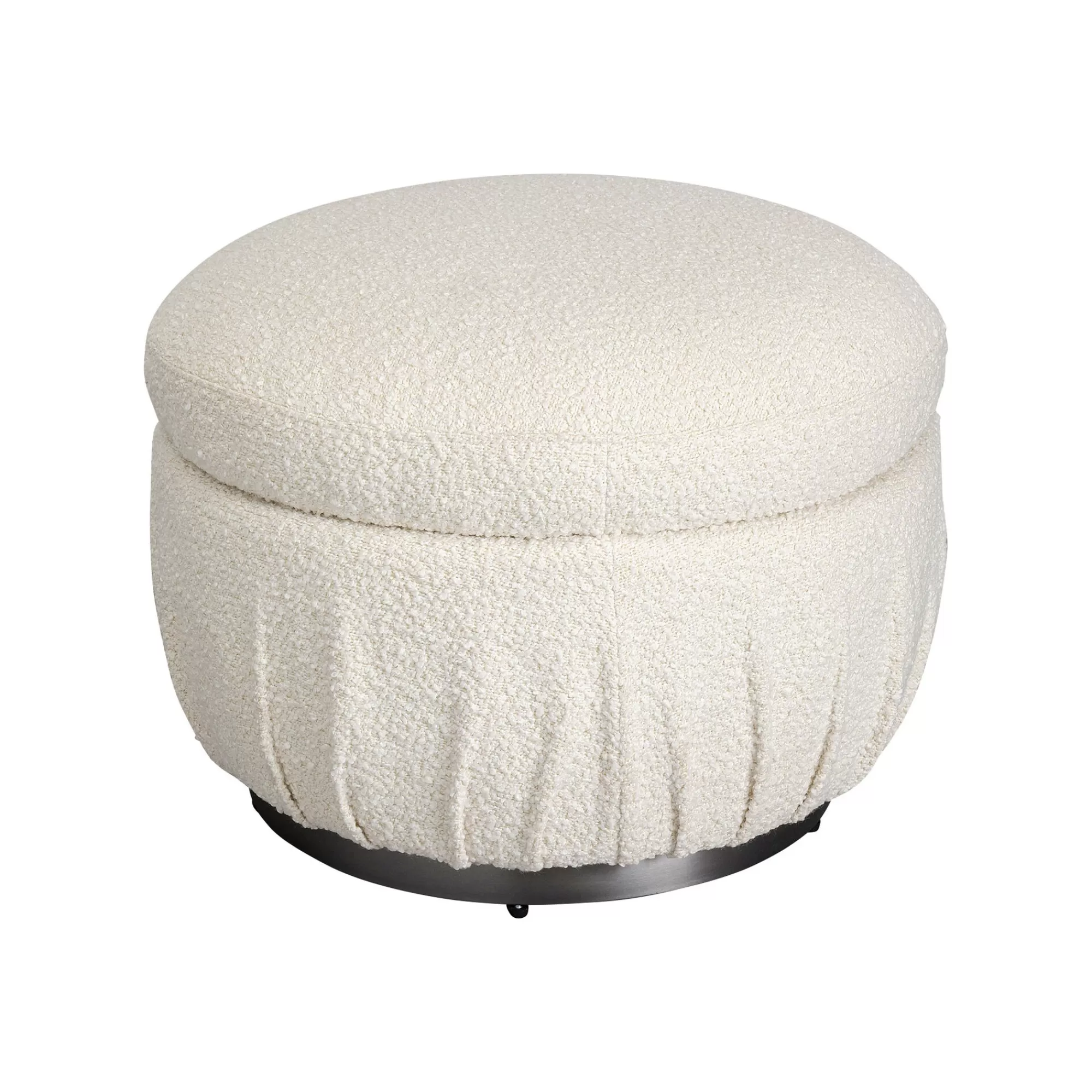 KARE Design Repose-pieds Nube Boucle Crème ^ Tabouret & Pouf