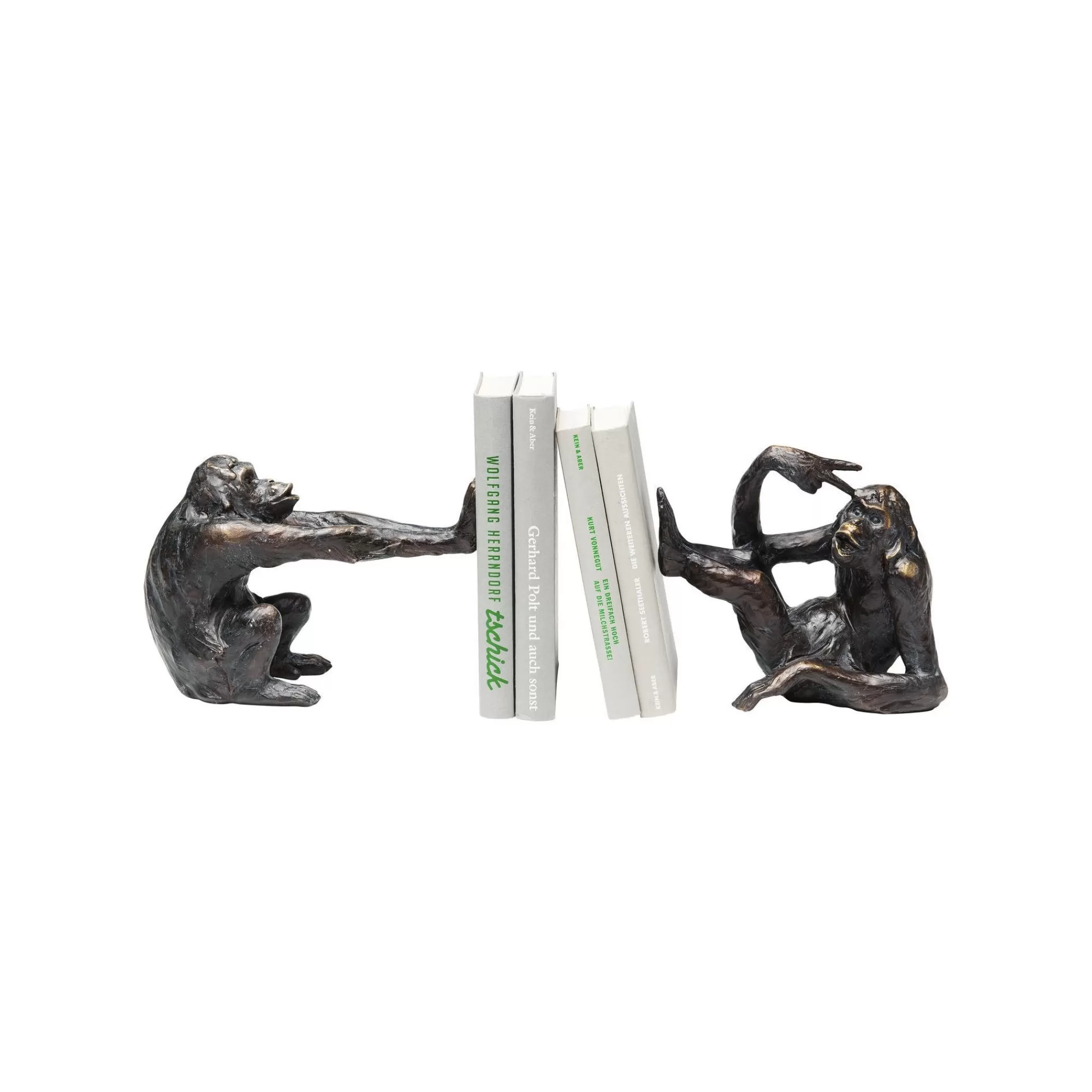 KARE Design Serre-livres Singes Set De 2 ^ Serrelivres