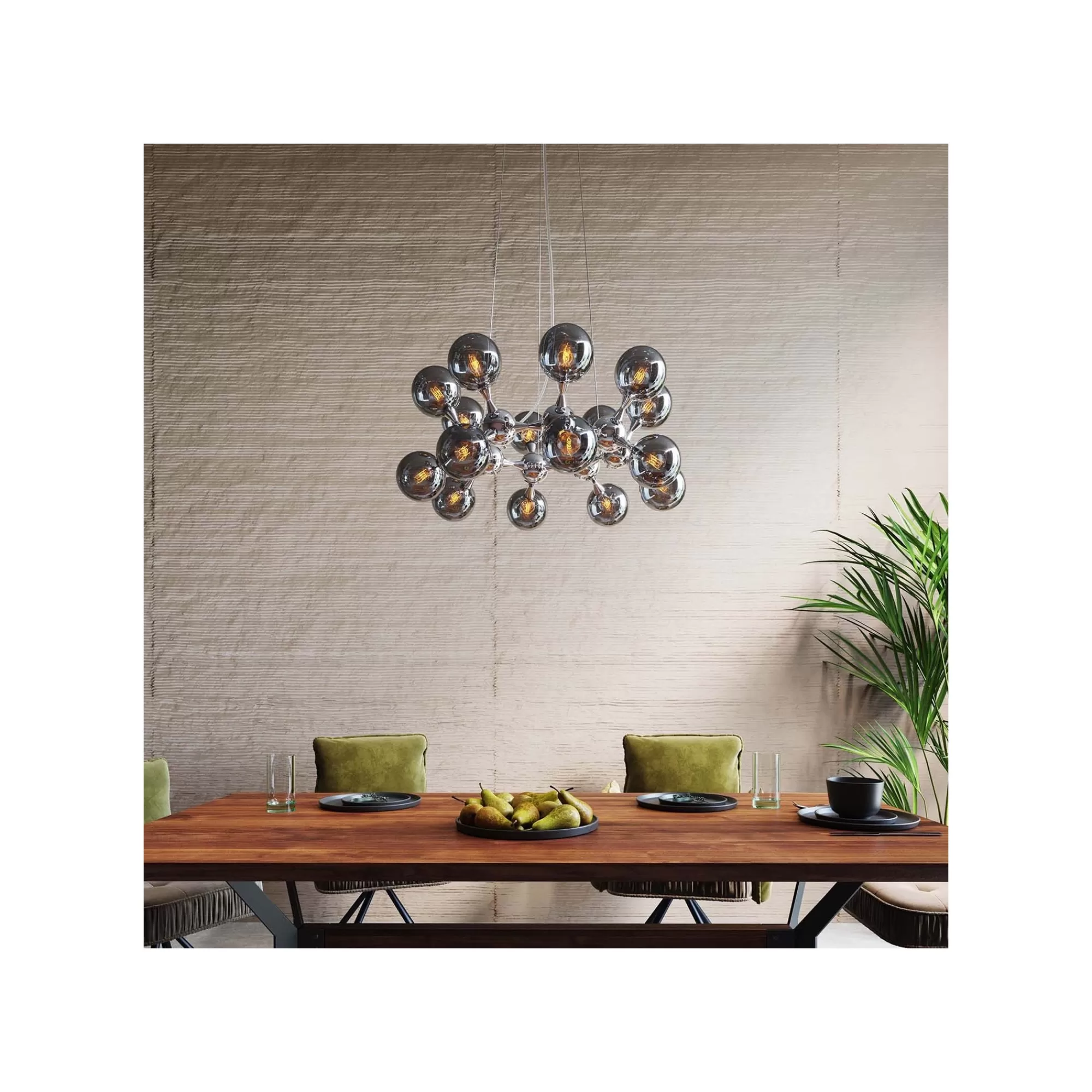 KARE Design Suspension Atomic Balls 18 Argentée ^ Lustre & Suspension