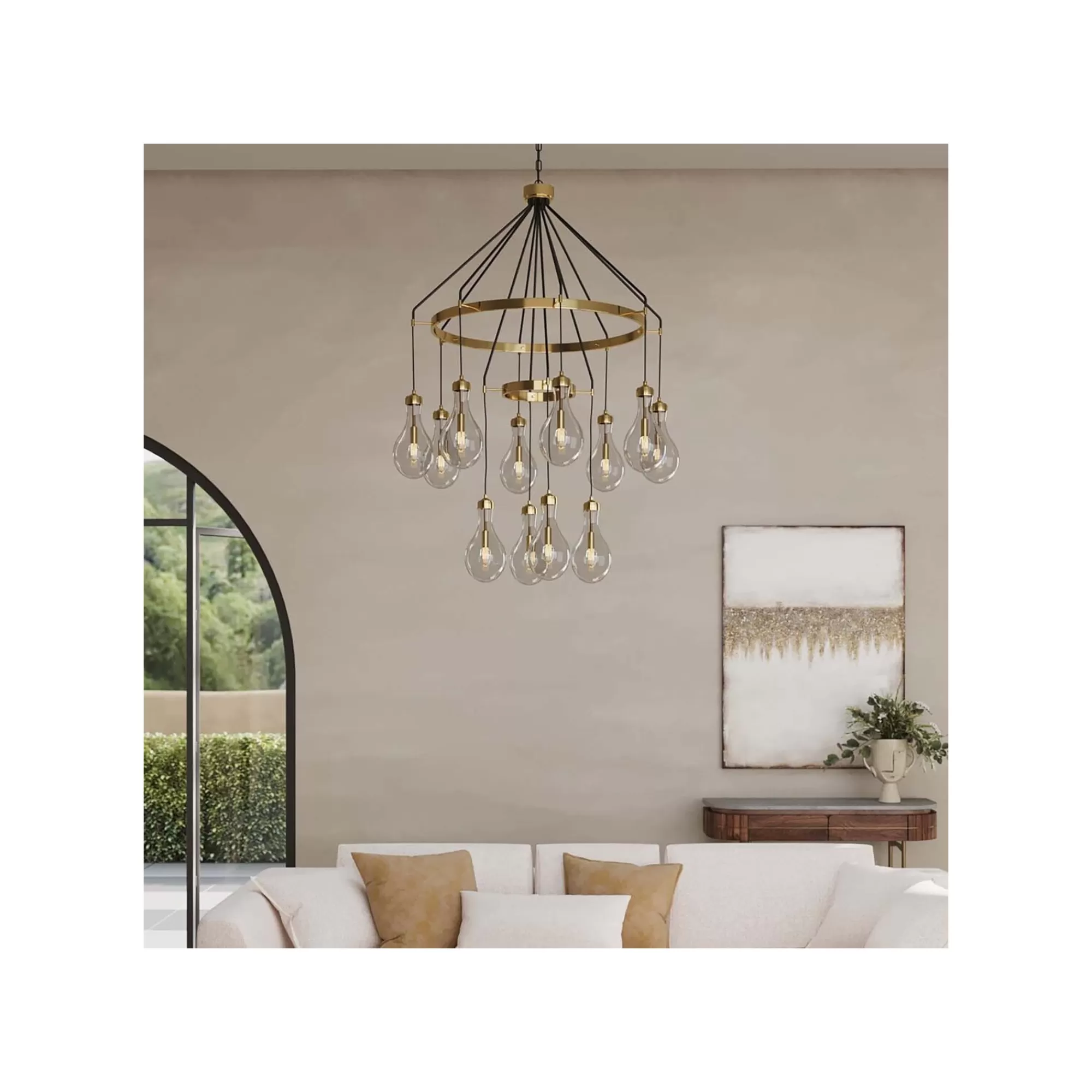 KARE Design Suspension Bell Highlight Dorée ^ Lustre & Suspension