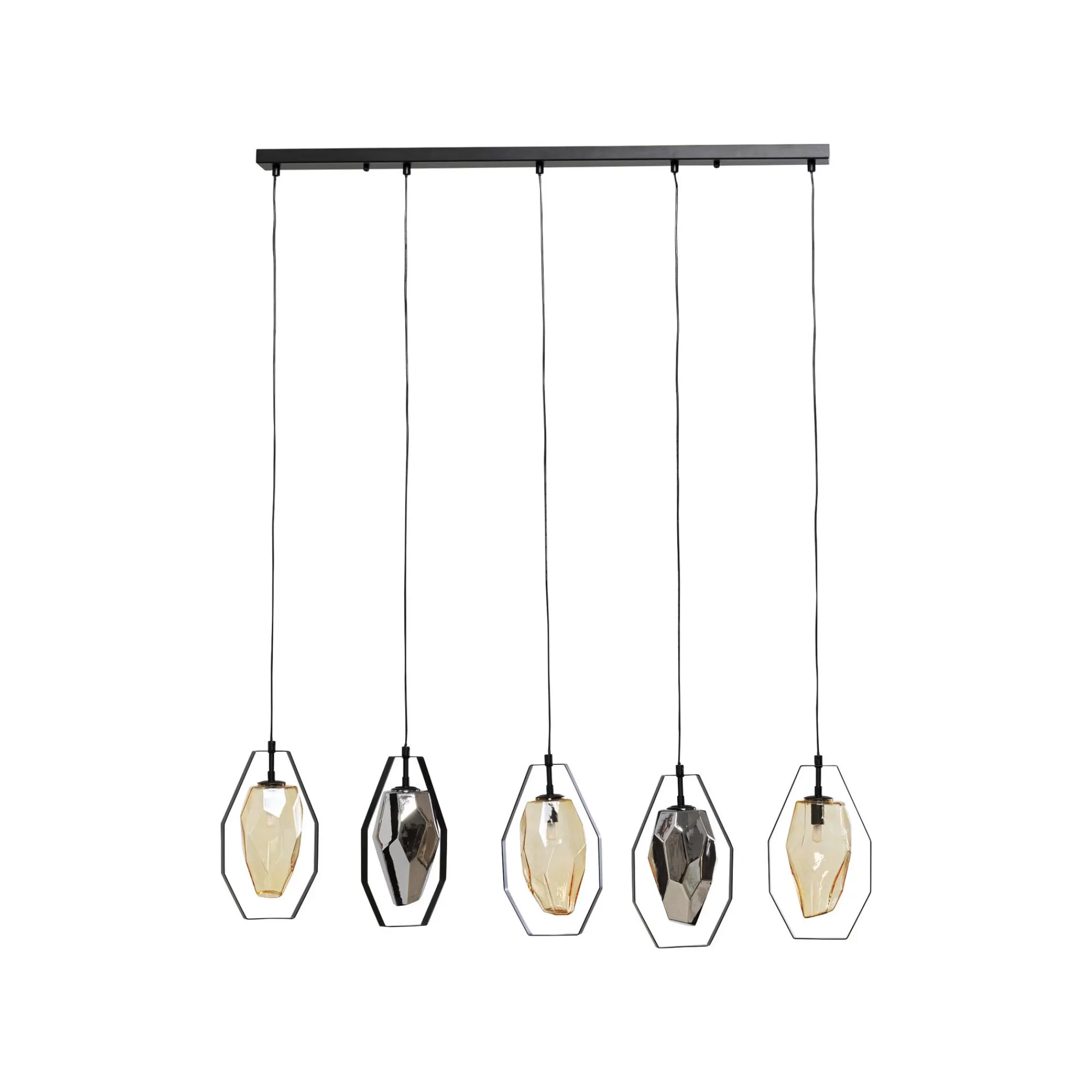 KARE Design Suspension Diamond Fever Noire 110cm ^ Lustre & Suspension