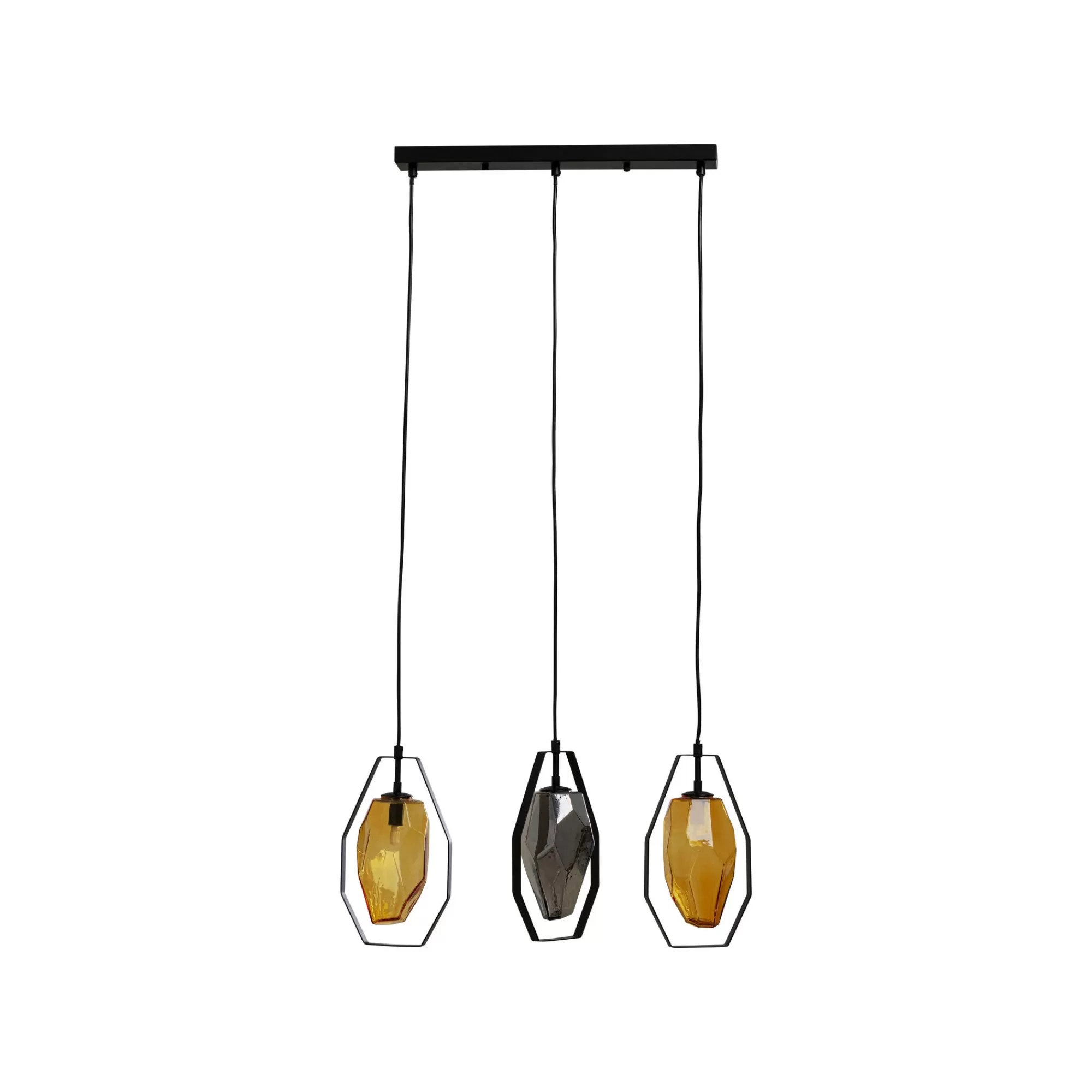 KARE Design Suspension Diamond Fever Noire 67cm ^ Lustre & Suspension