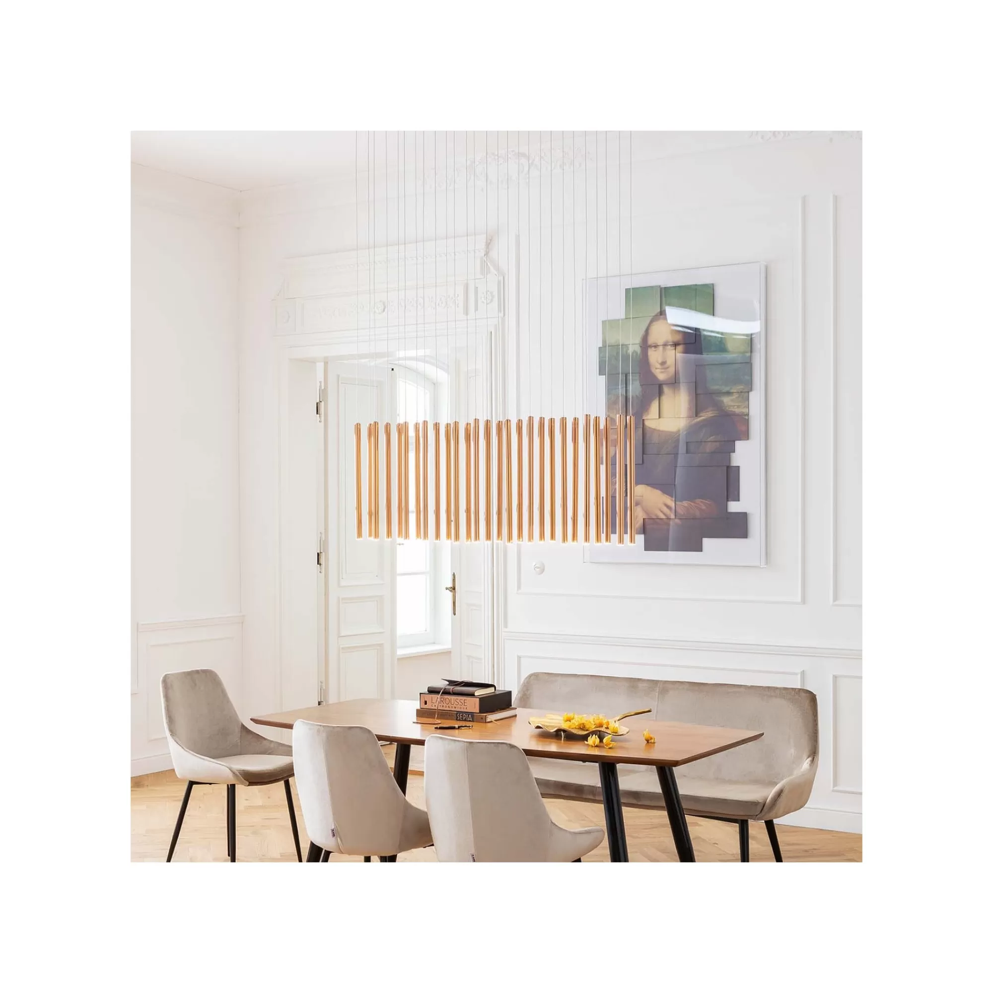 KARE Design Suspension Living Vegas Dorée XL ^ Lustre & Suspension