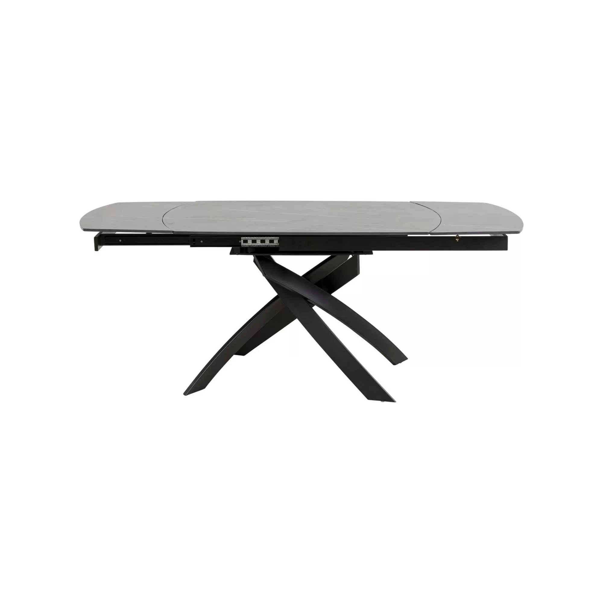 KARE Design Table à Rallonges Twist 180x90cm Noire ^ Table