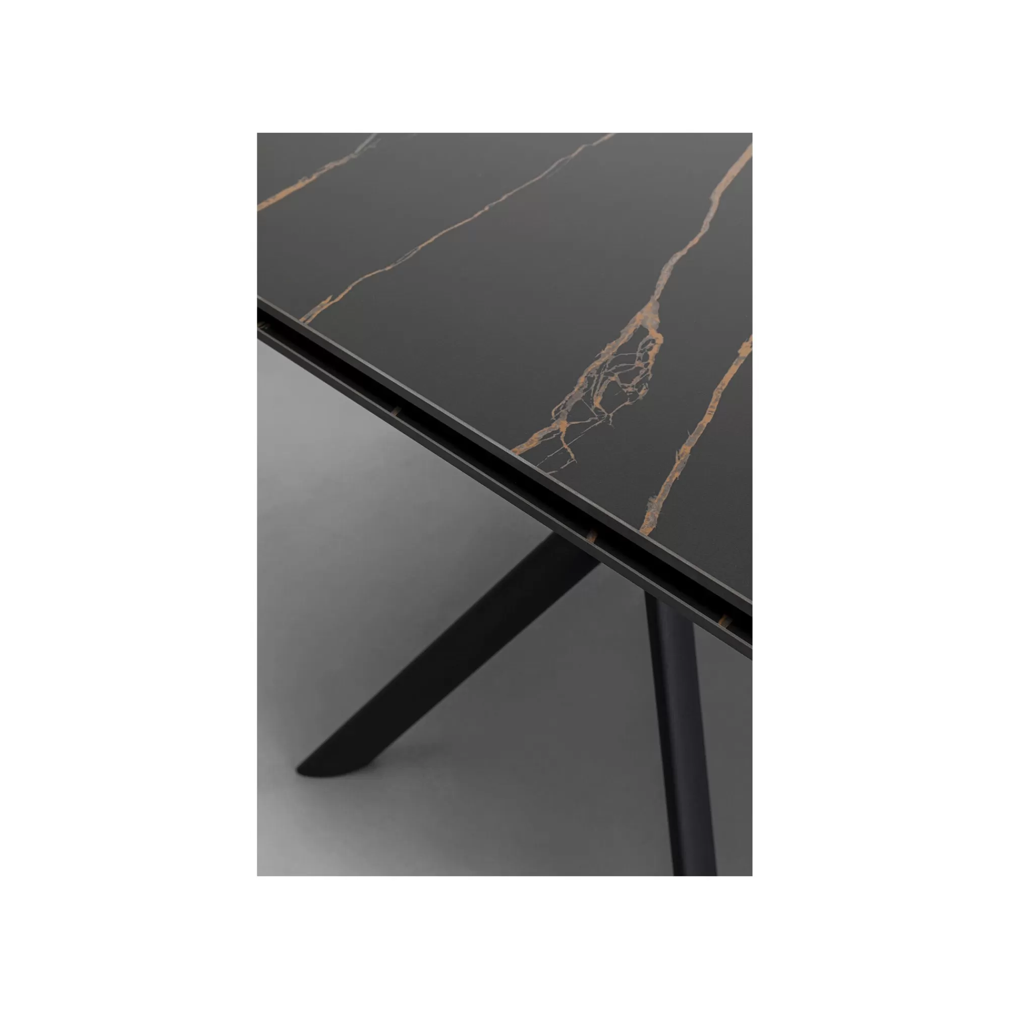 KARE Design Table à Rallonges Xenia 200x80cm Noire ^ Table