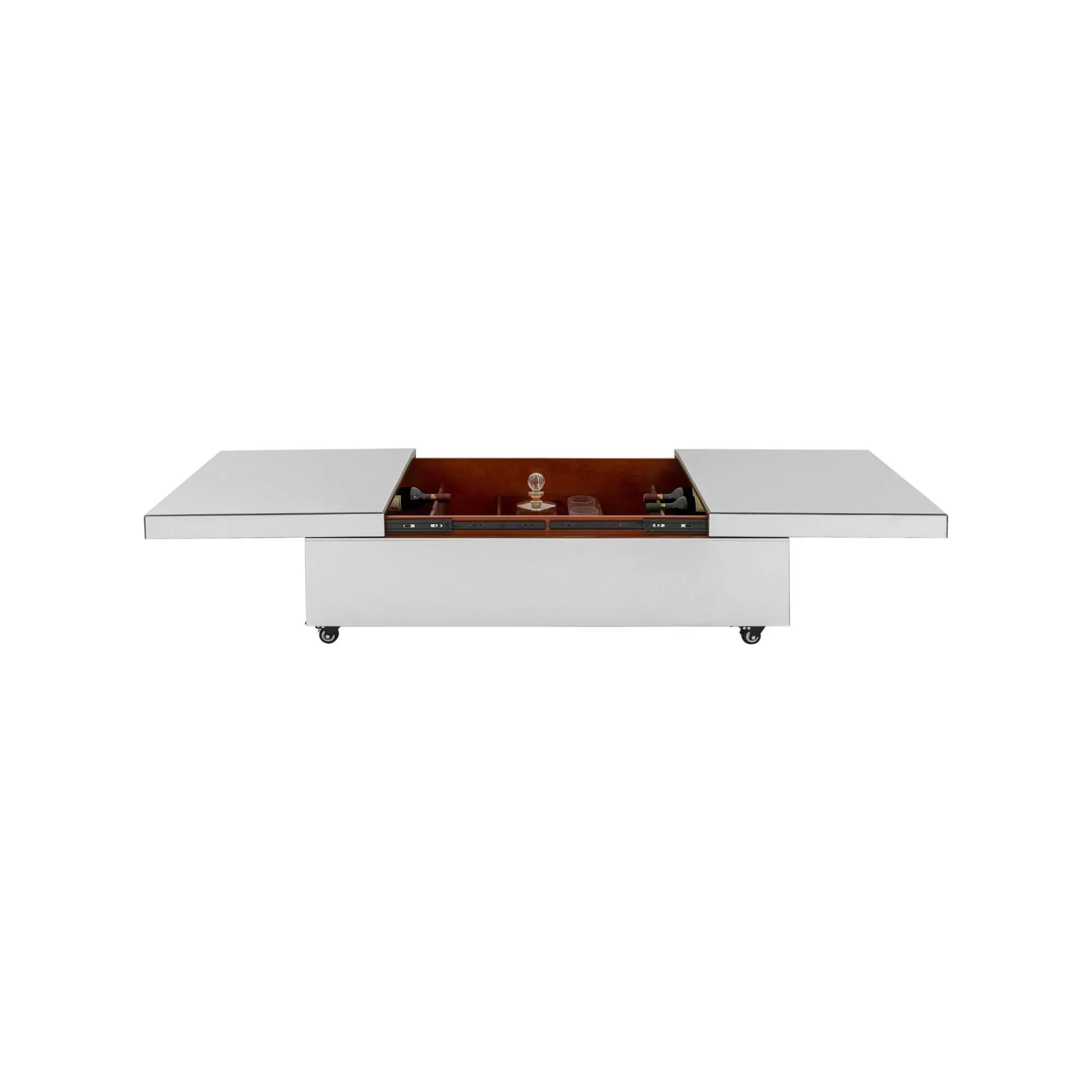 KARE Design Table Basse Bar Luxury Argent 39x120cm ^ Coffre & Malle | Table Basse