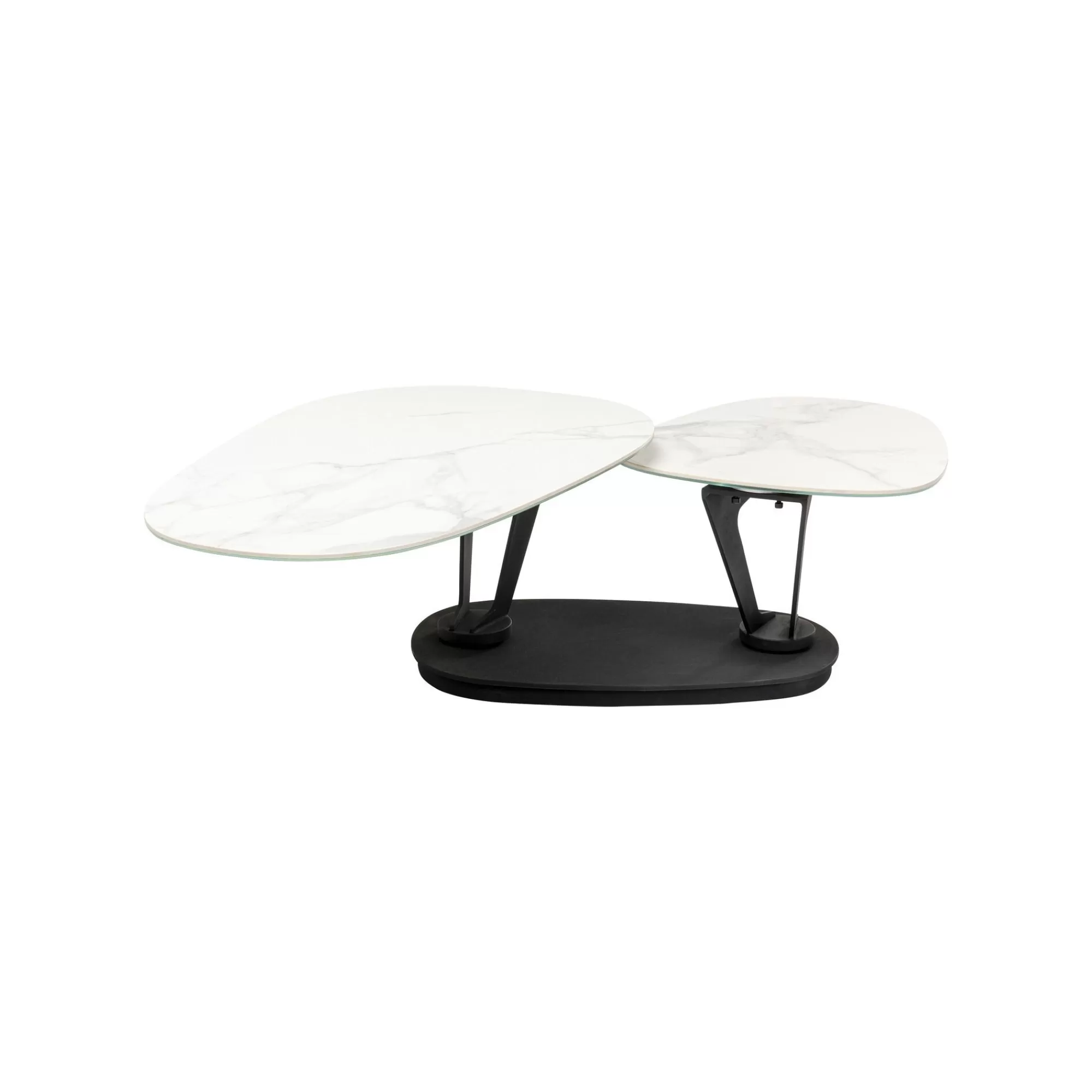 KARE Design Table Basse Franklin Effet Marbre Blanc ^ Table Basse