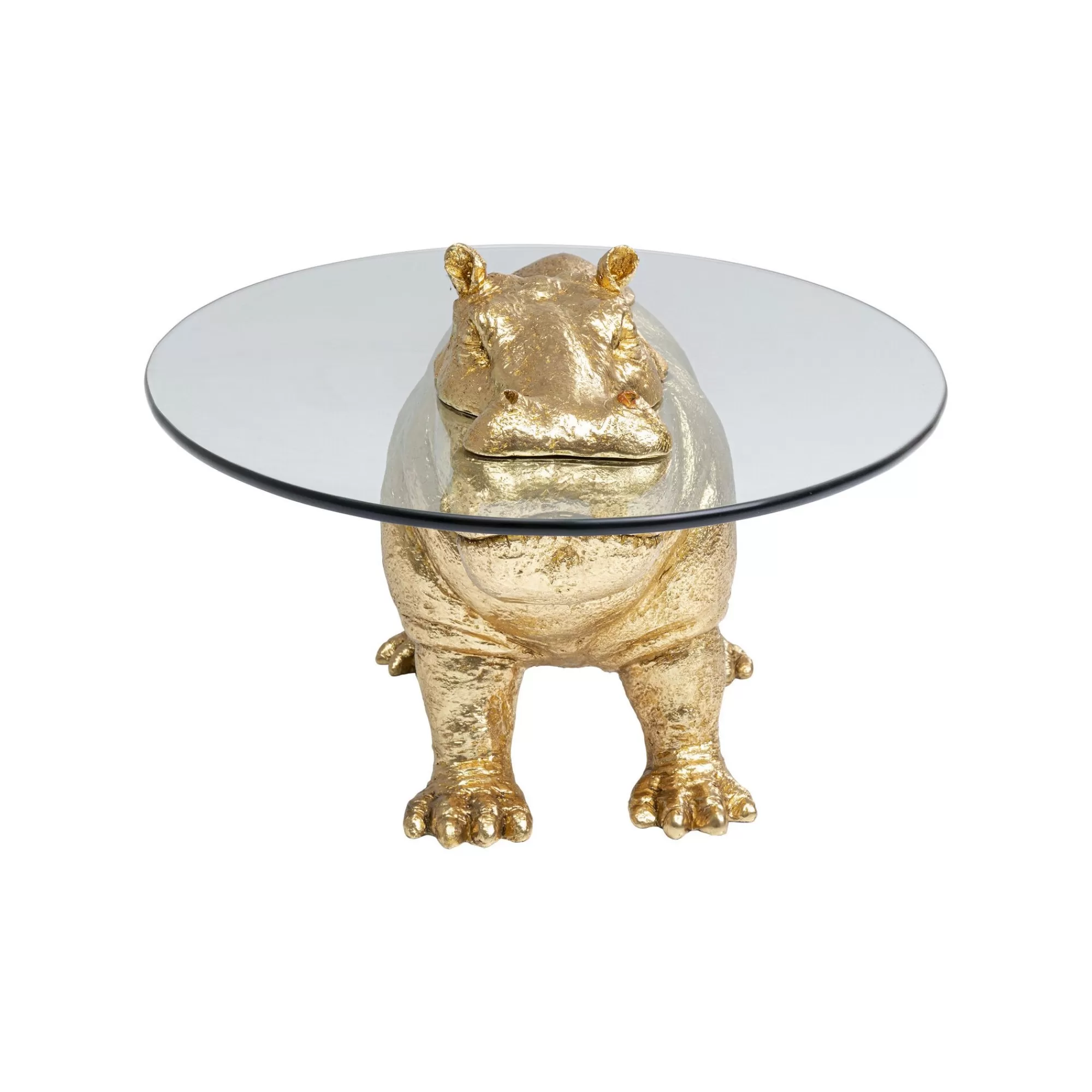 KARE Design Table Basse Hippopotame Doré ^ Table Basse