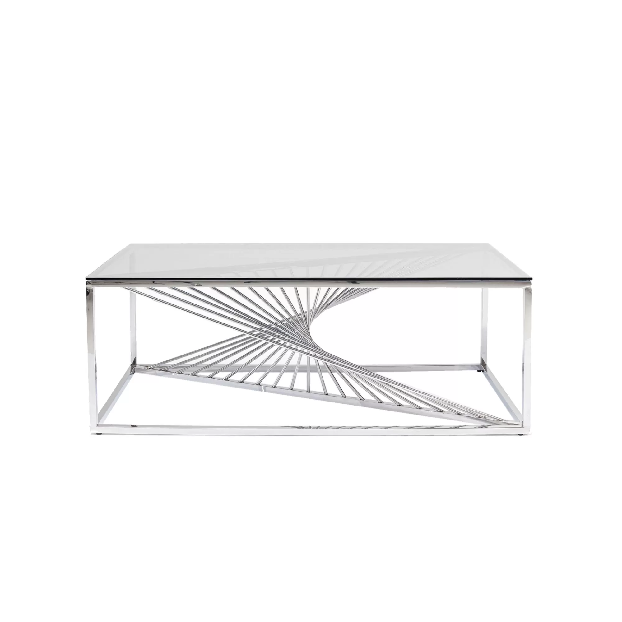 KARE Design Table Basse Laser 120x60cm Chromée ^ Table Basse