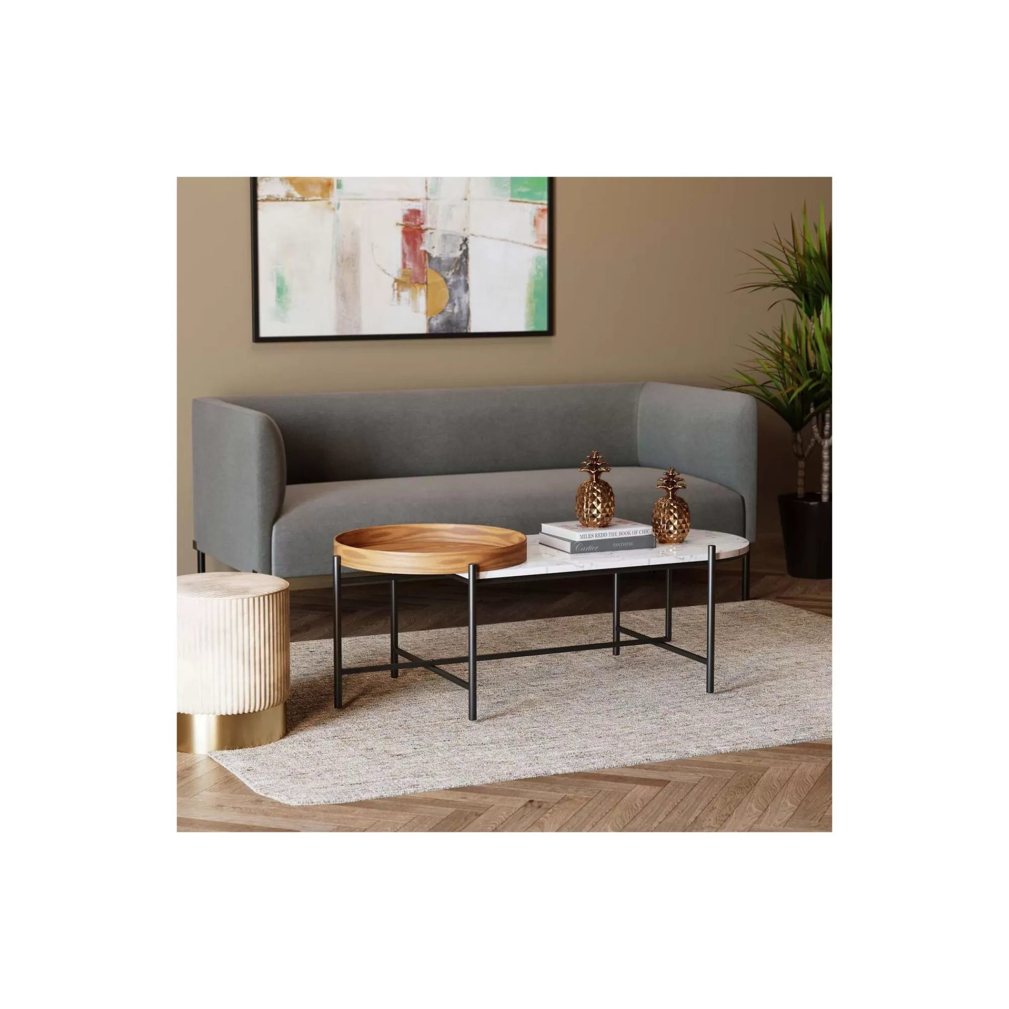 KARE Design Table Basse Layered 128x55cm ^ Table Basse