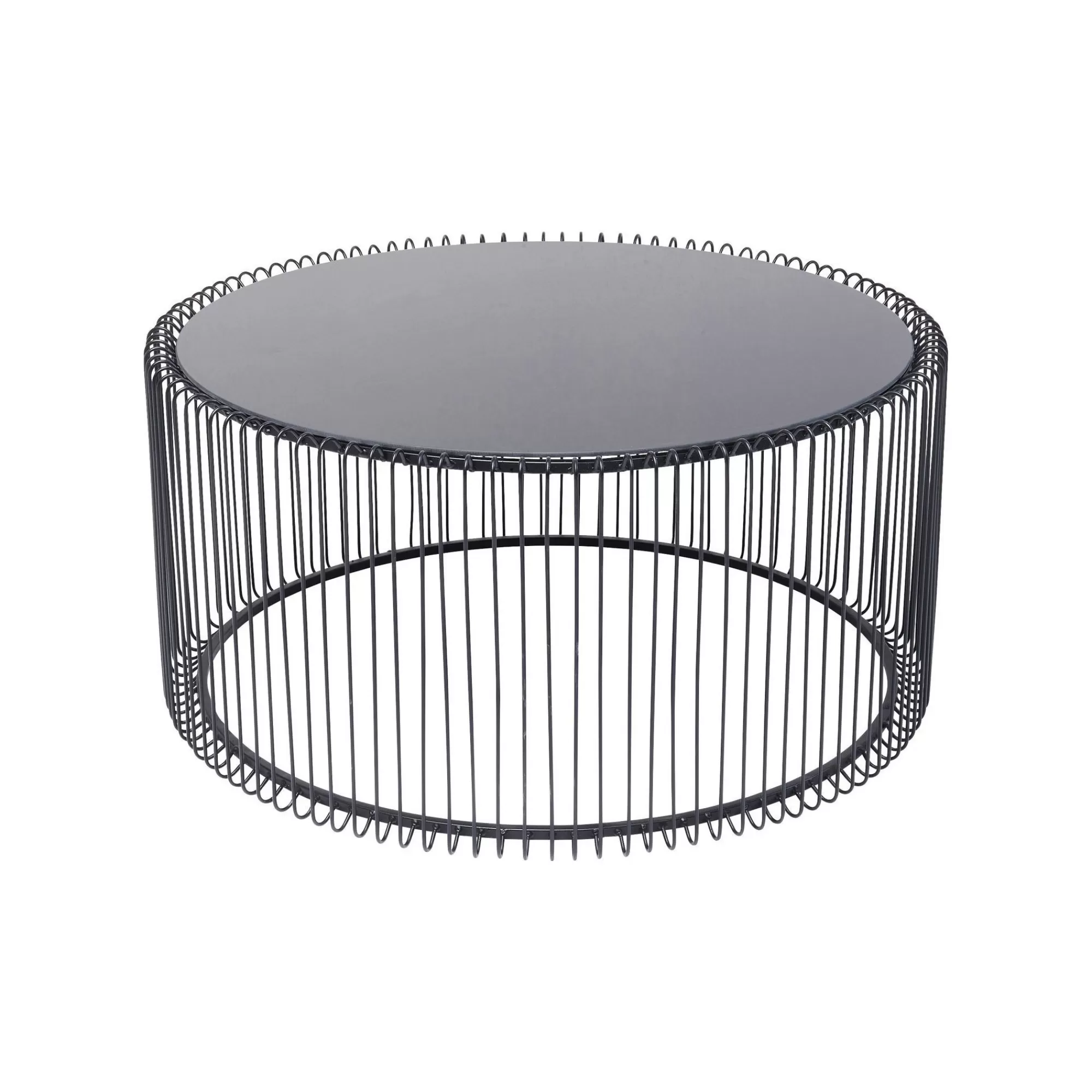 KARE Design Table Basse Ronde Wire 80cm Noire ^ Table Basse